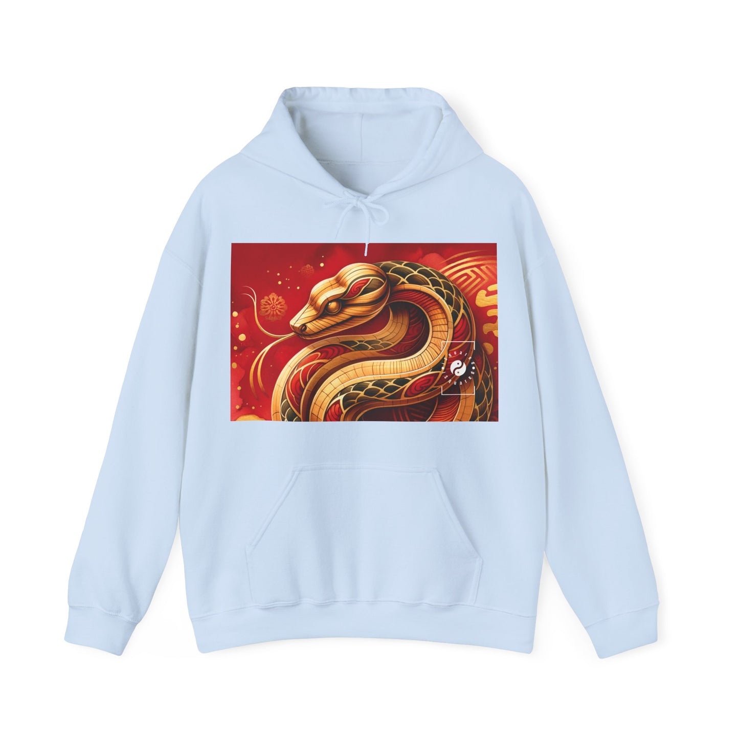 "Crimson Serenity: The Golden Snake" - Hoodie