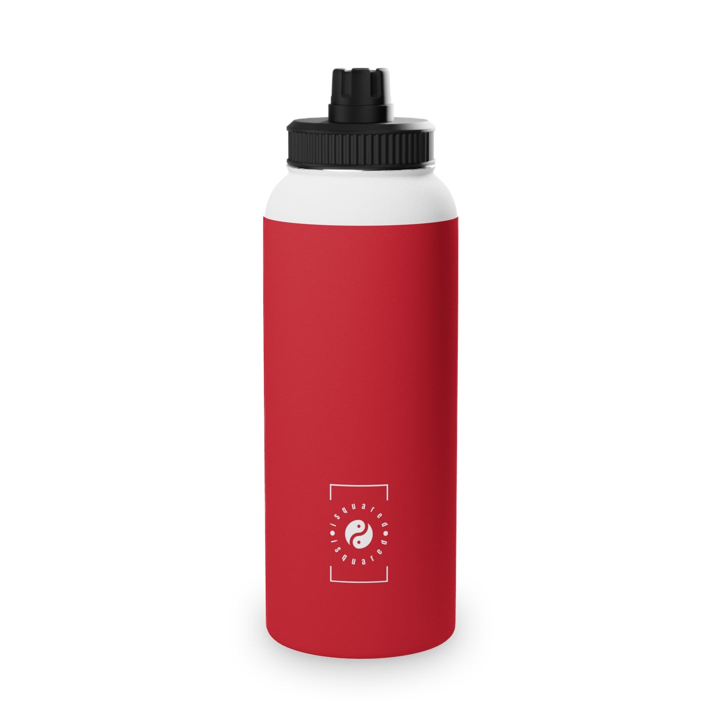 #D10927 Scarlet Red - Sports Water Bottle