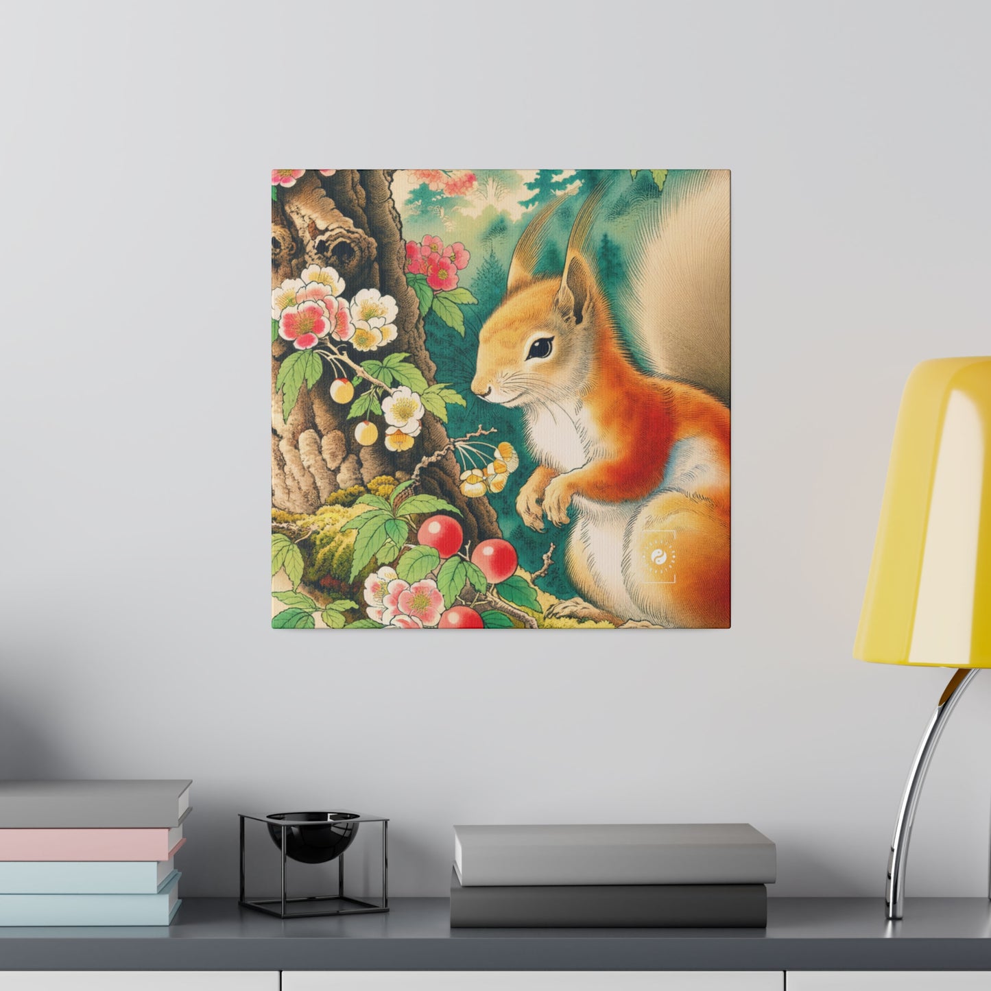 Squirrel's Serenity  - Art Print Canvas