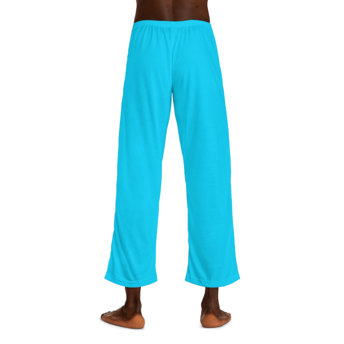 #04D9FF Bleu Fluo - Pantalon Lounge pour Homme