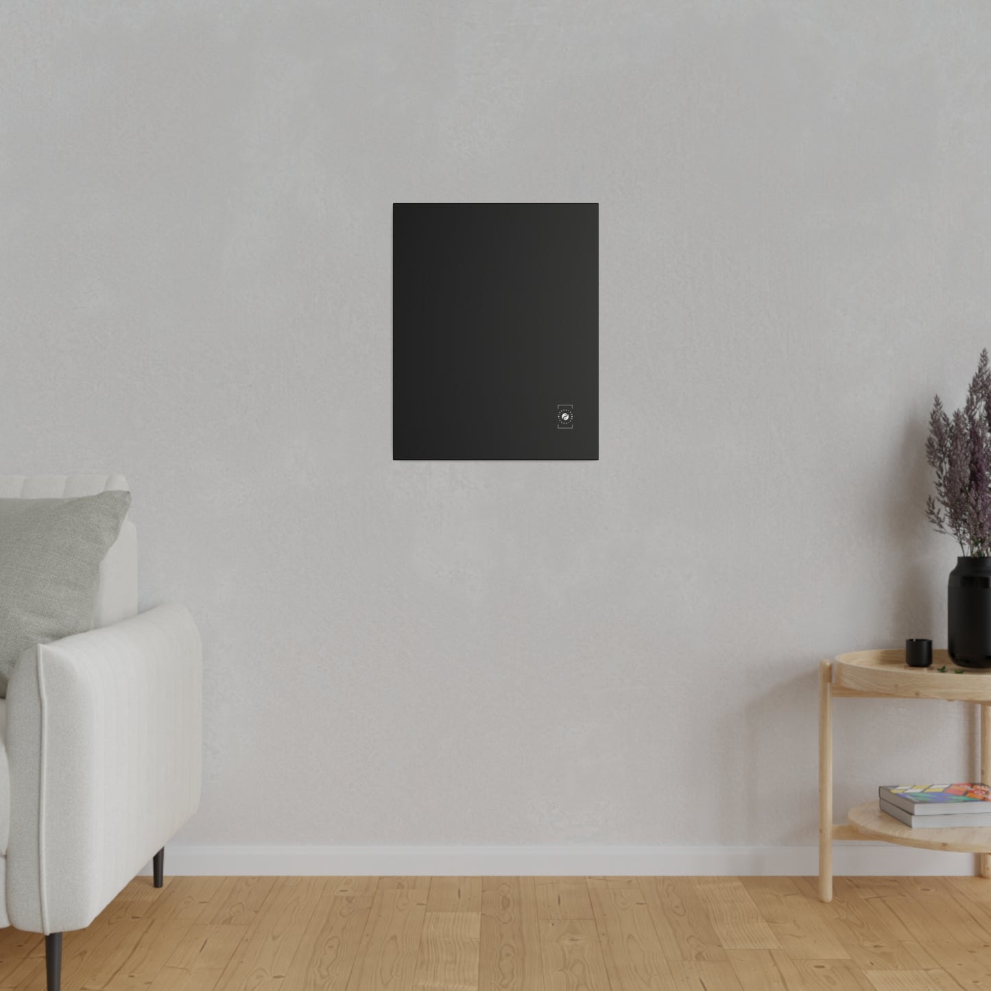 Pure Black - Art Print Canvas