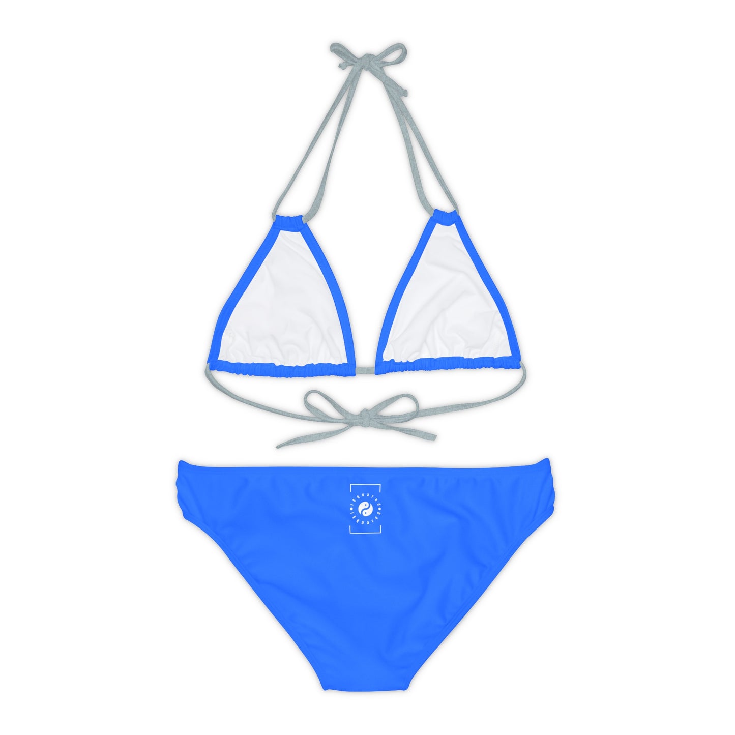 #2C75FF Bleu électrique - Ensemble bikini à lacets