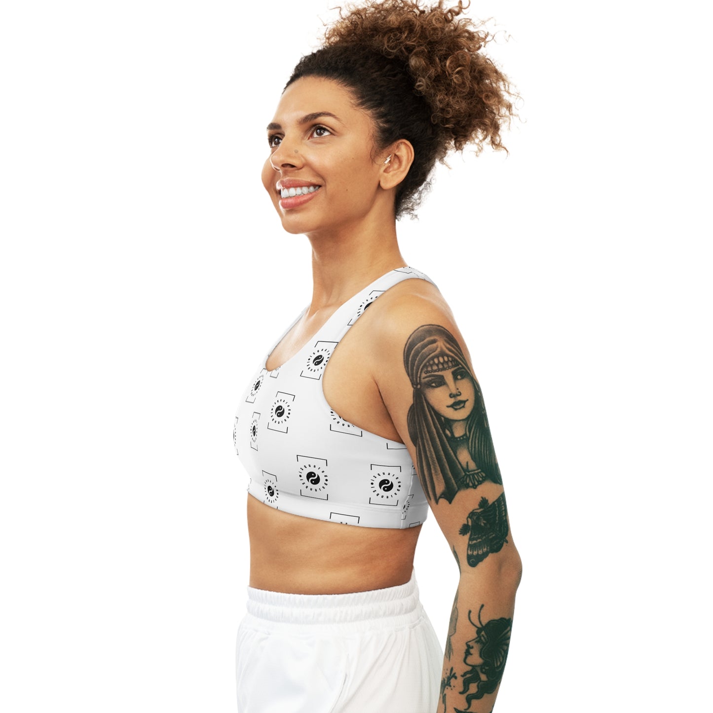 white iSquared Yoga - Seamless Sports Bra