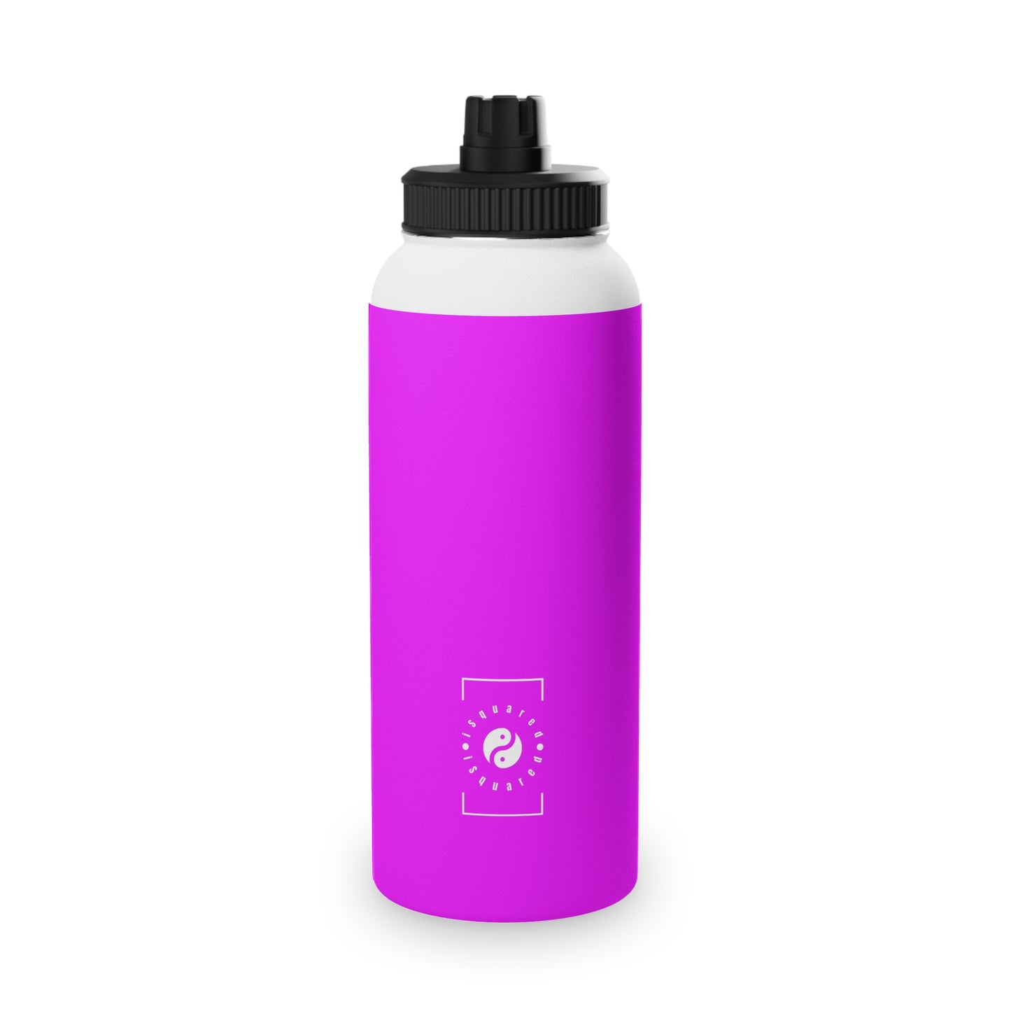 #f000ff Neon Purple - Sports Water Bottle