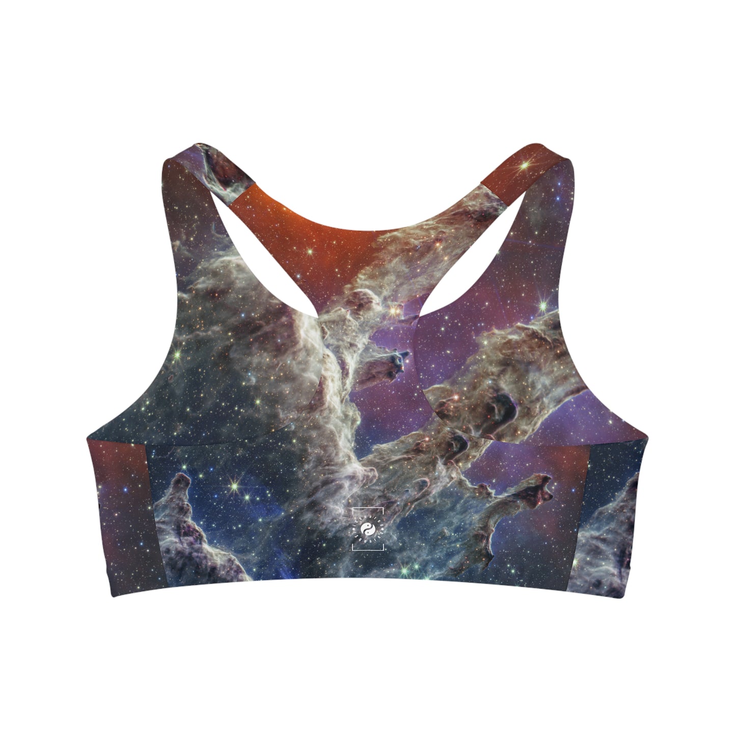 Pillars of Creation (NIRCam and MIRI Composite Image) - JWST Collection - Seamless Sports Bra