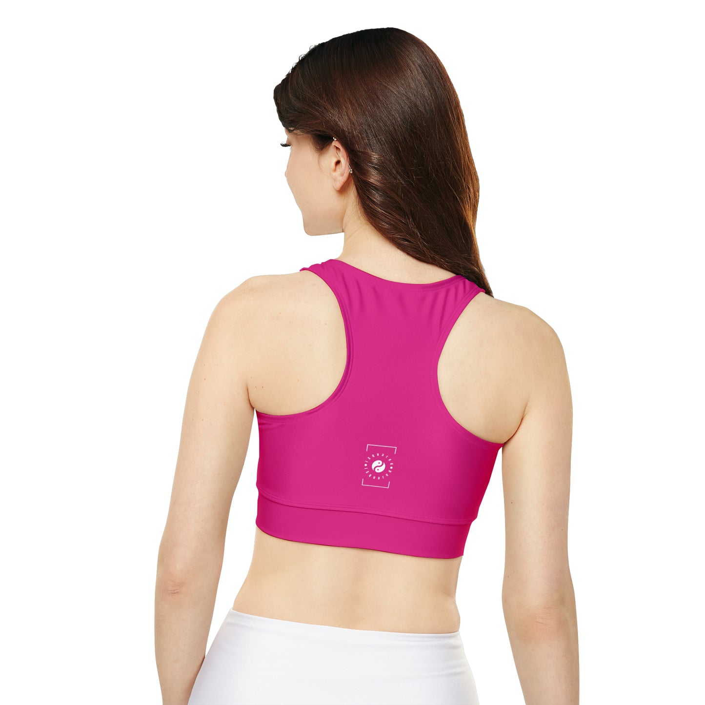 E0218A Pink - Lined & Padded Sports Bra