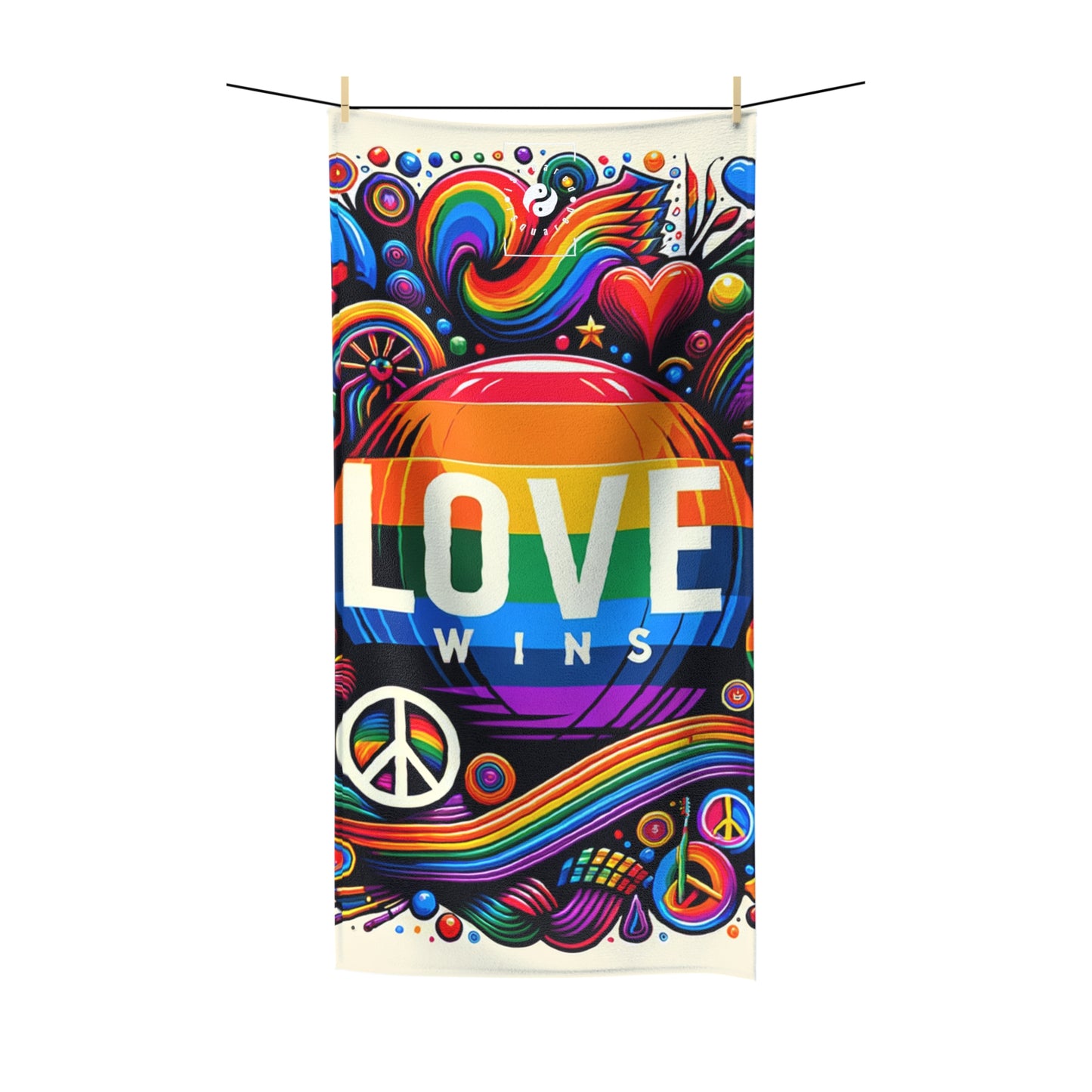 LOVE WINS - Serviette de yoga tout usage