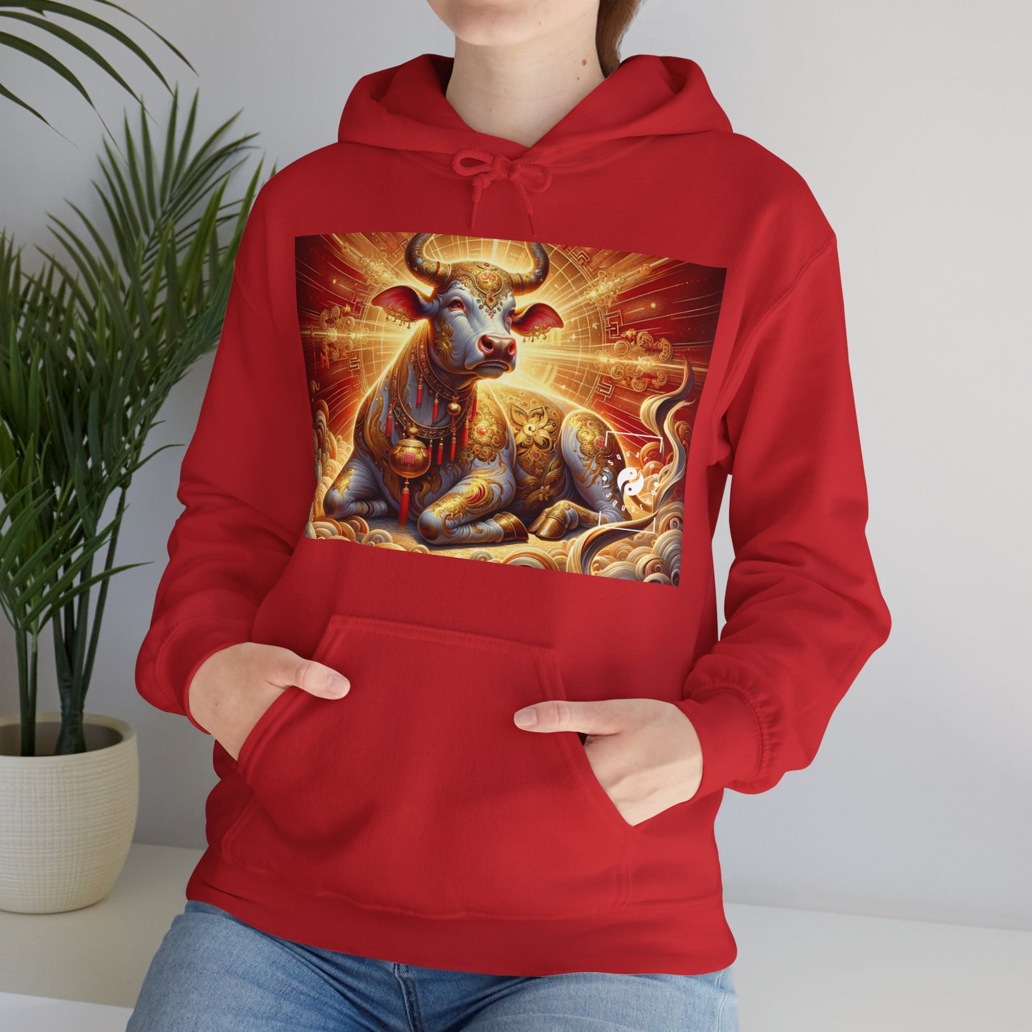 "Golden Euphoria: A Dance of the Divine Bovine" - Hoodie