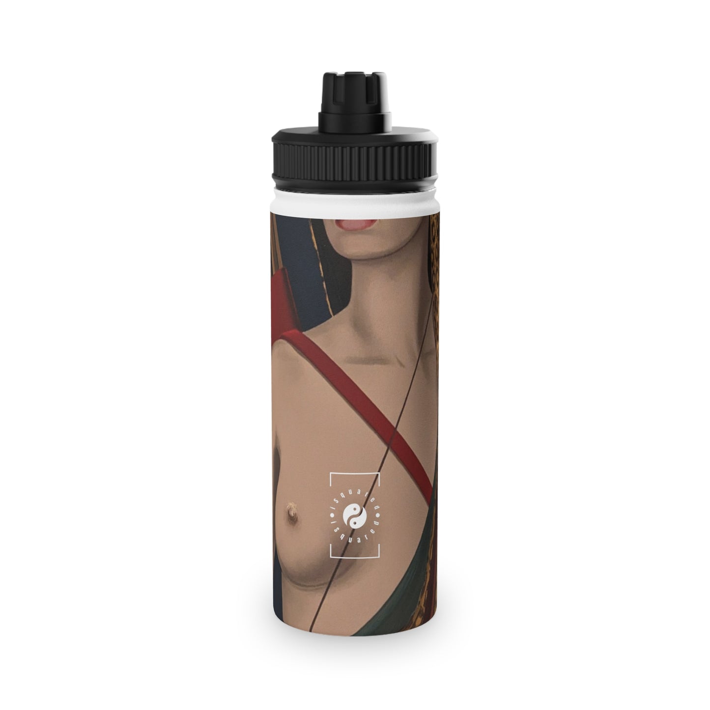 "La chaseresse - Felix Labisse" - Sports Water Bottle