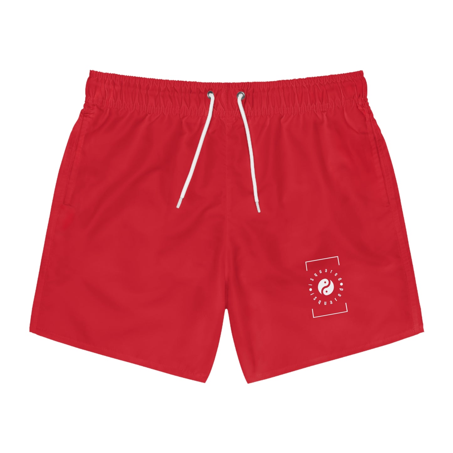 #D10927 Scarlet Red - Swim Trunks for Men