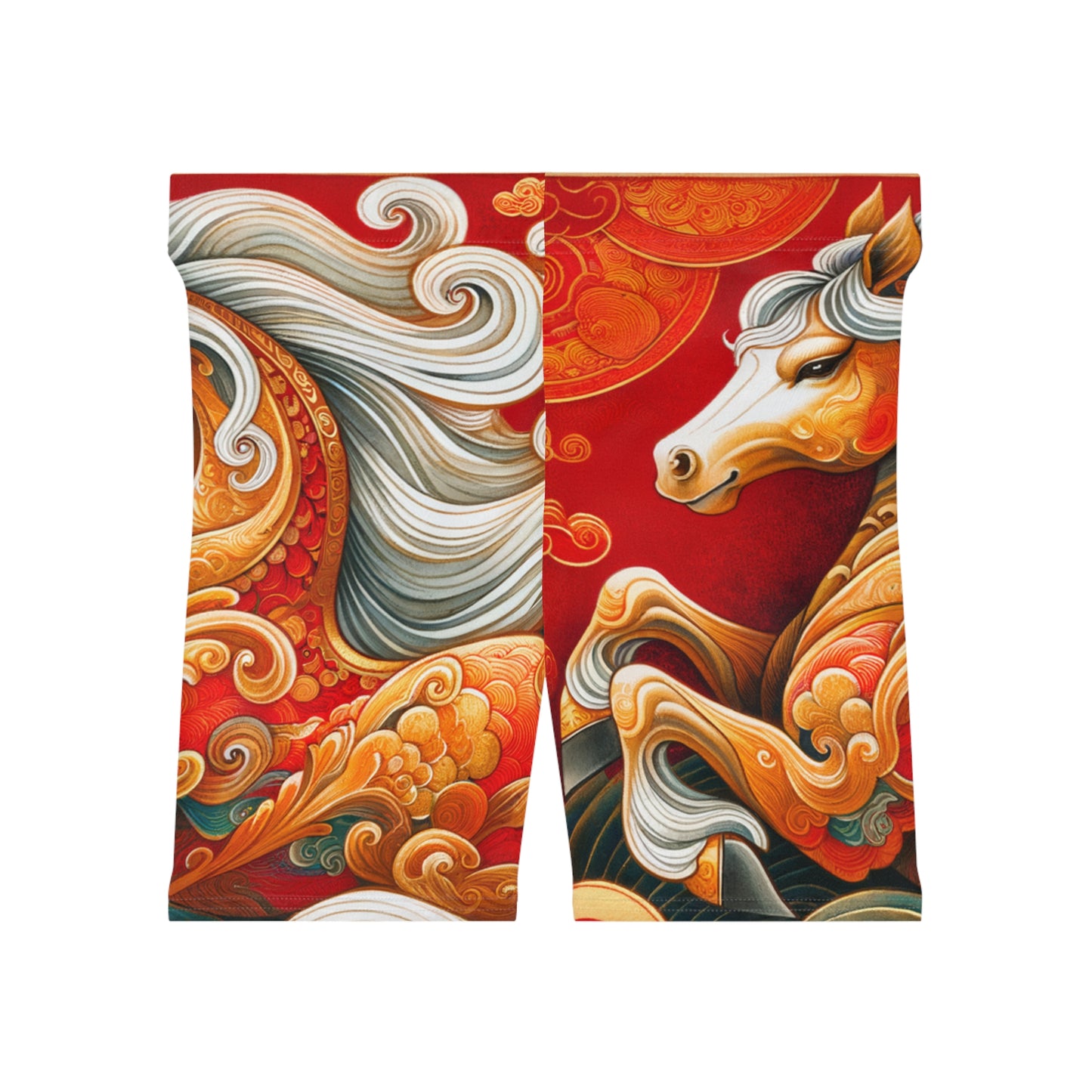 "Gold Gallop on Vermilion Vista: A Lunar New Year’s Ode" - Hot Yoga Short