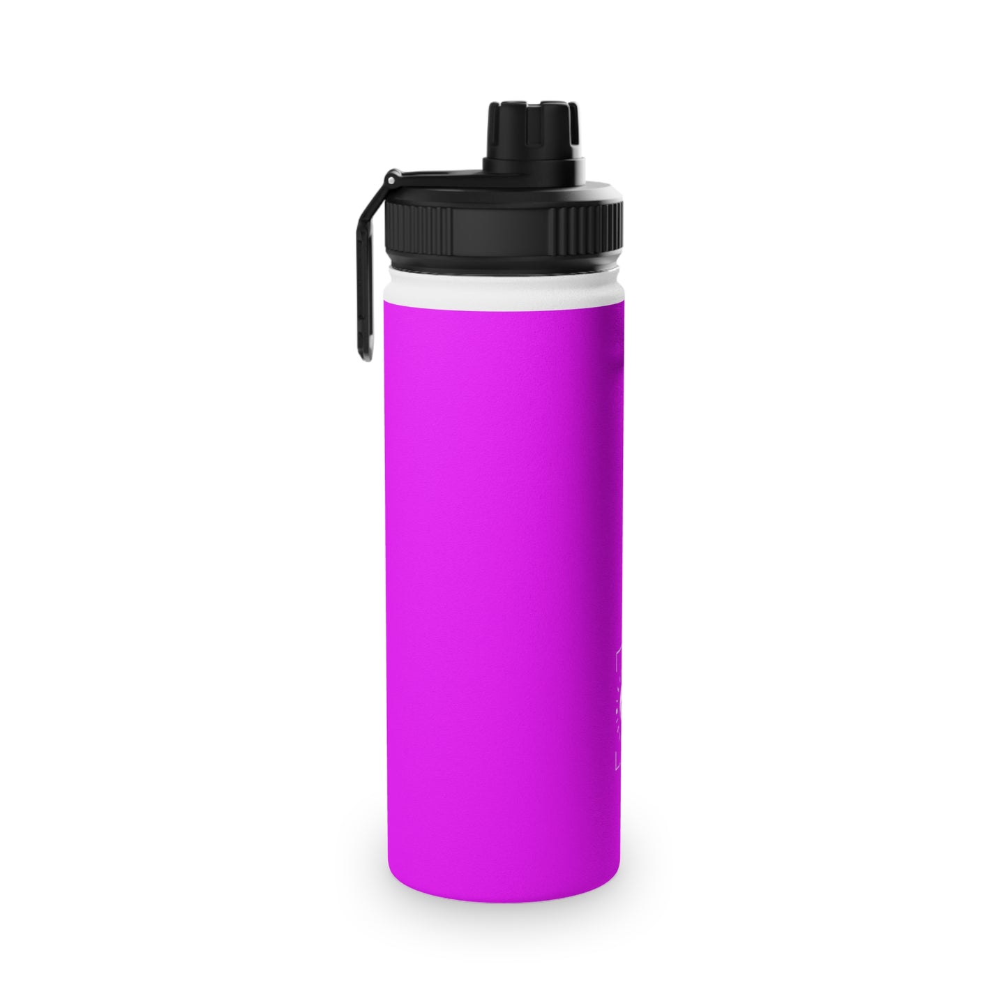 #f000ff Neon Purple - Sports Water Bottle