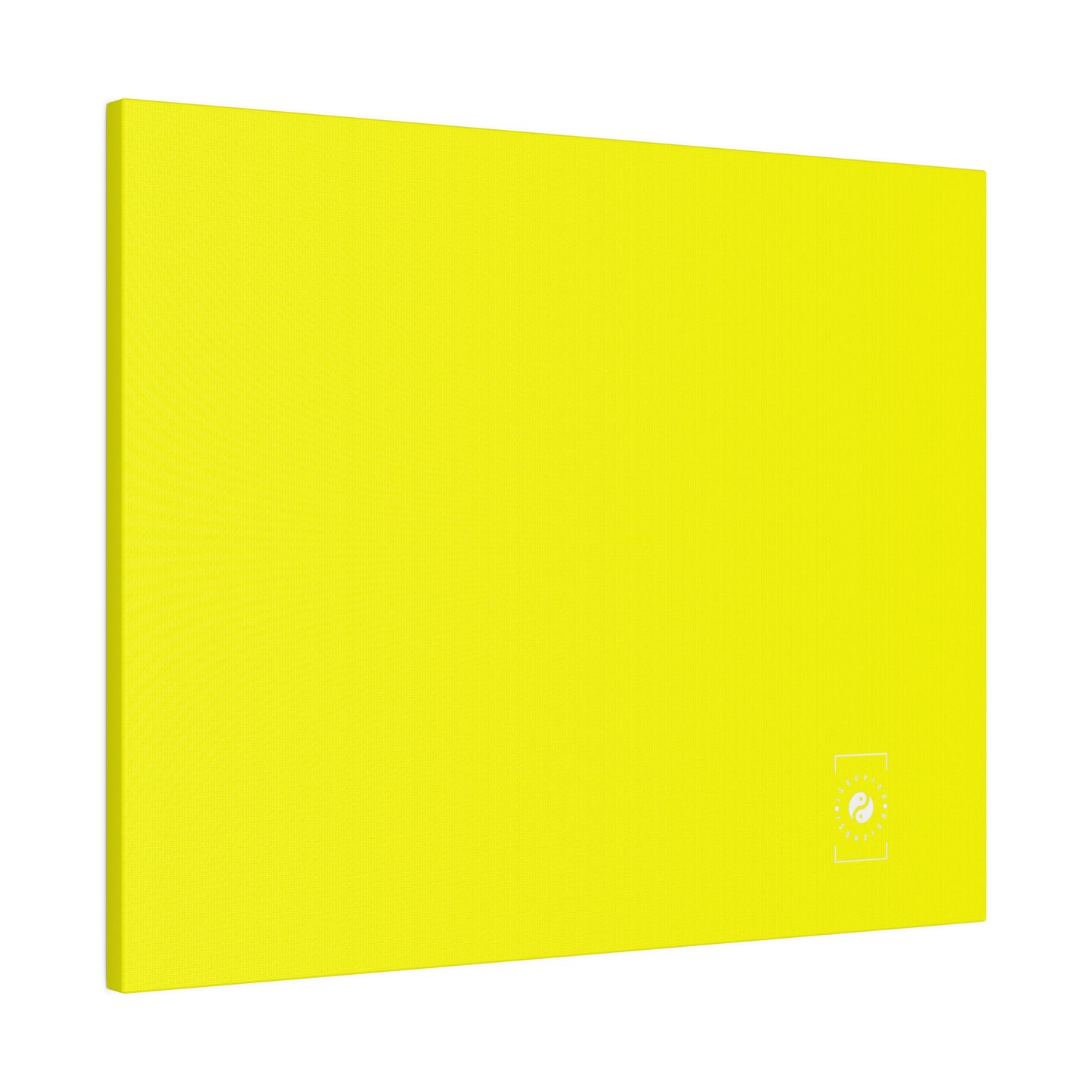 Neon Yellow FFFF00 - Art Print Canvas