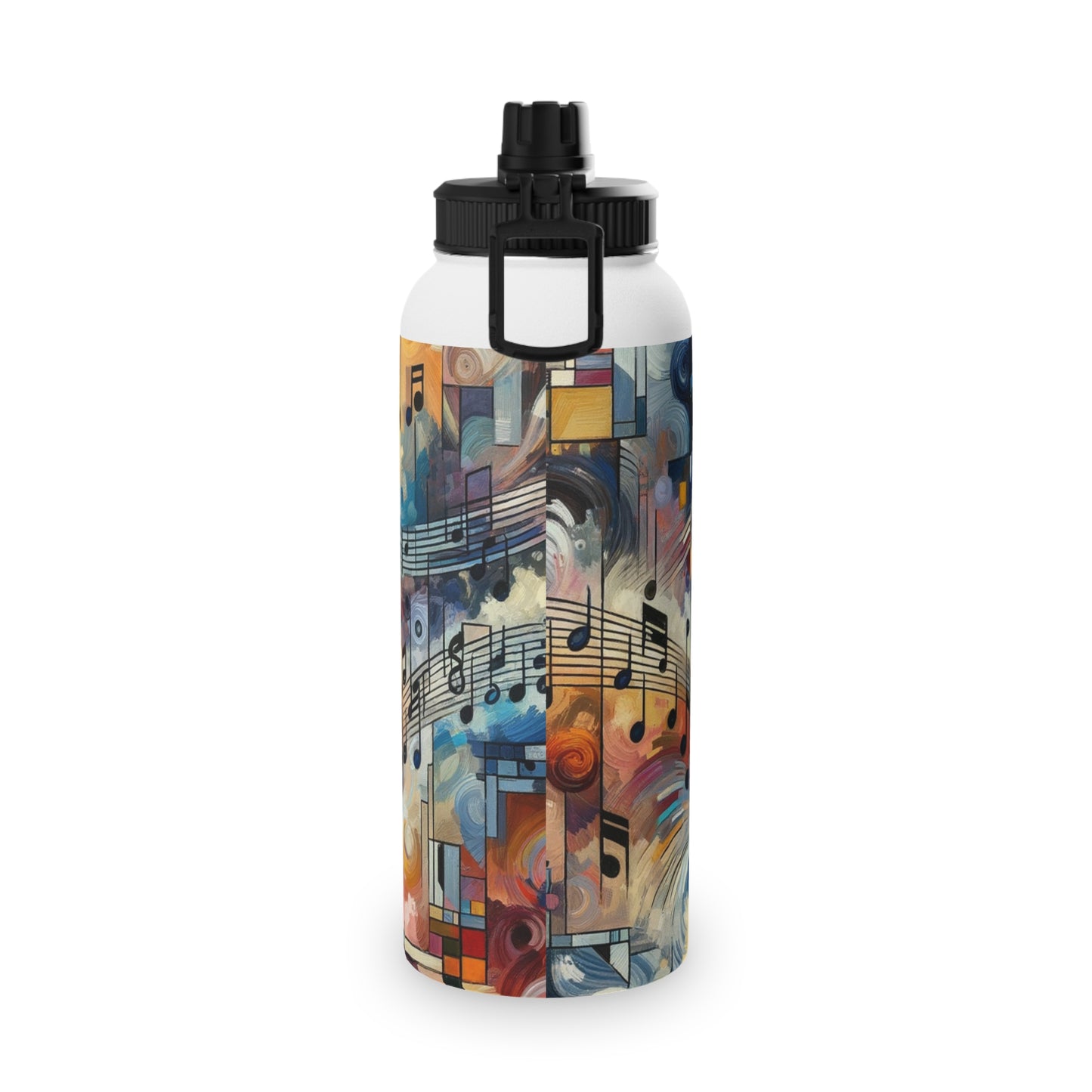 "Melodic Abstraction: Kandinsky's Symphony" - Sports Water Bottle