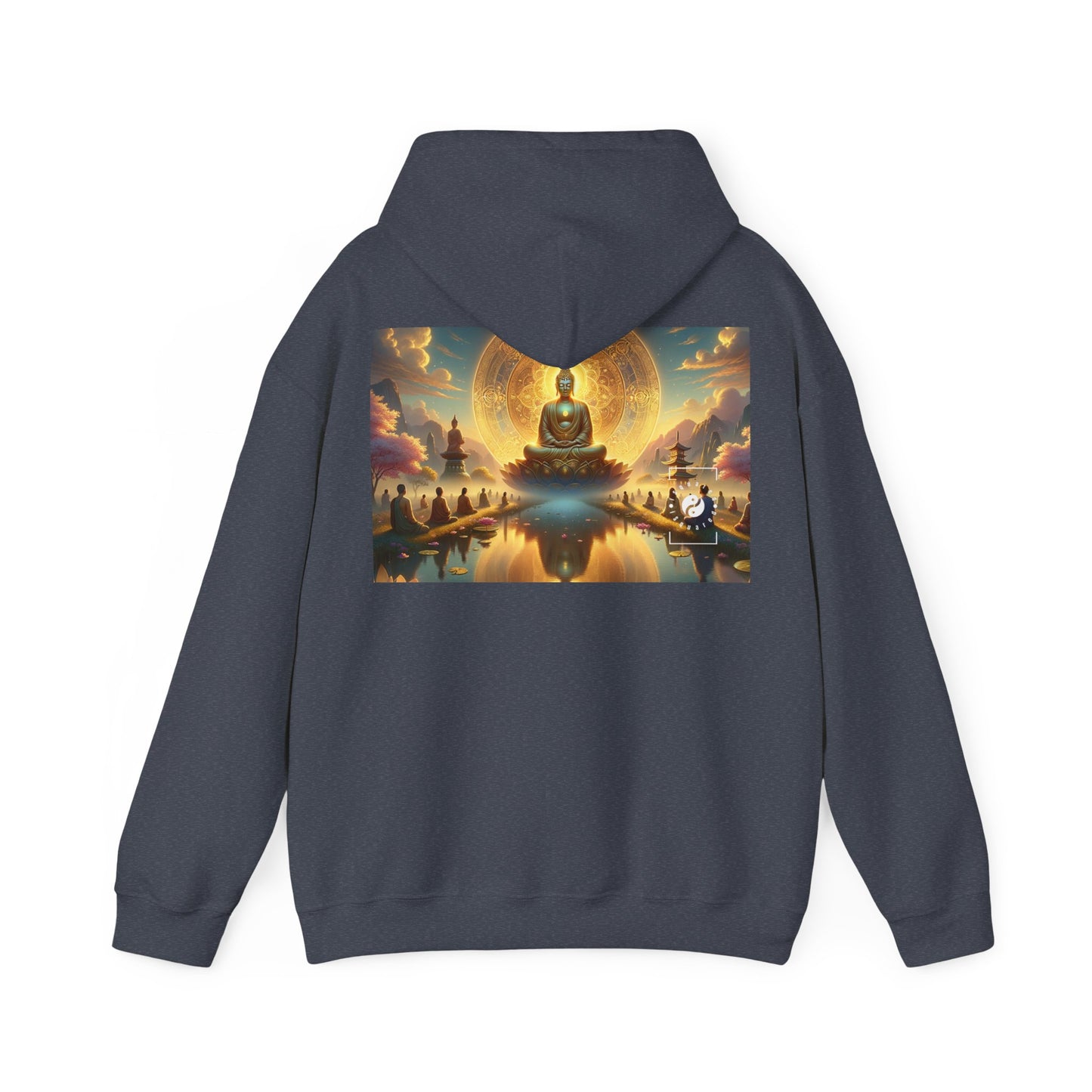 "Serenity in Transience: Illuminations of the Heart Sutra" - Hoodie