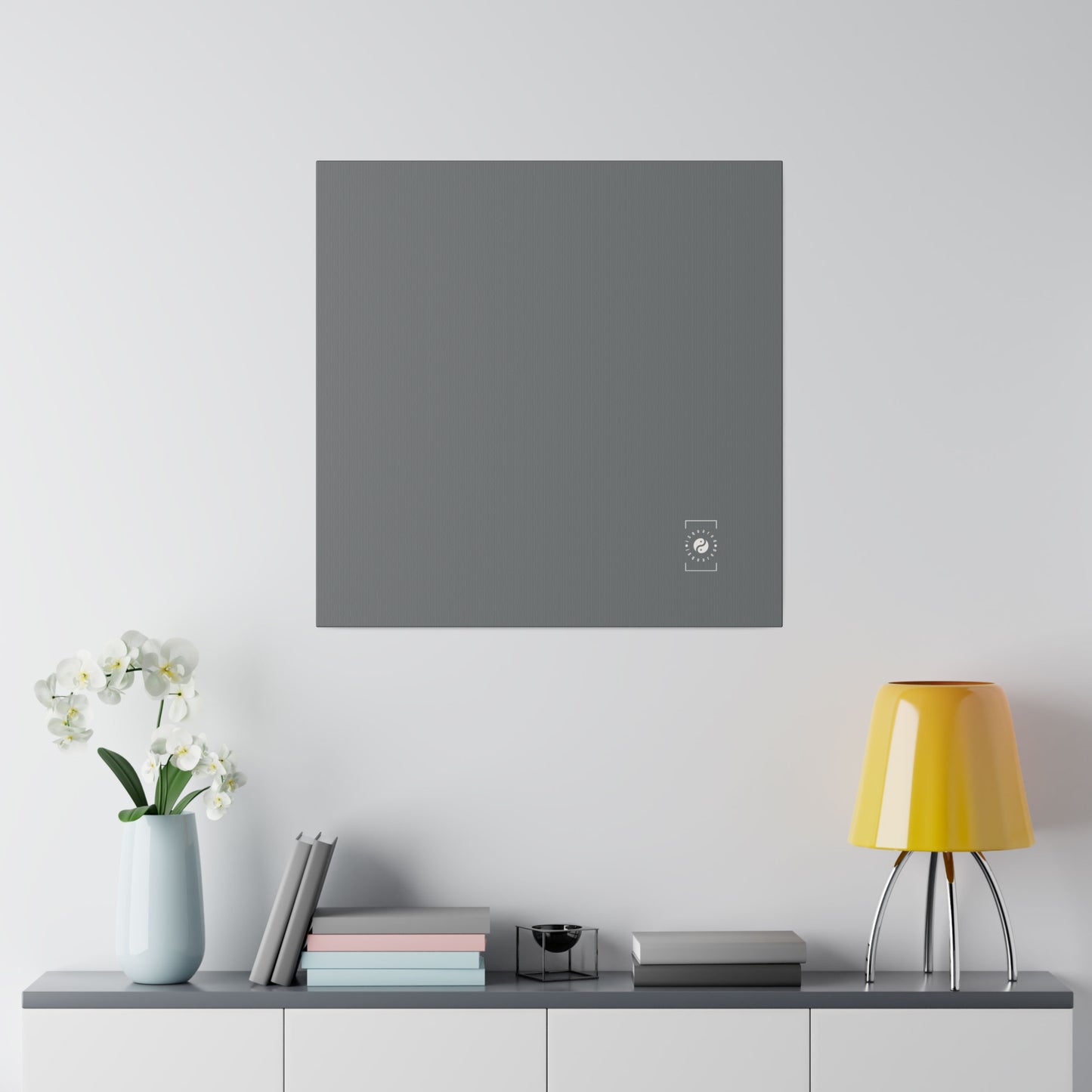 #777B7E Steel Grey - Art Print Canvas