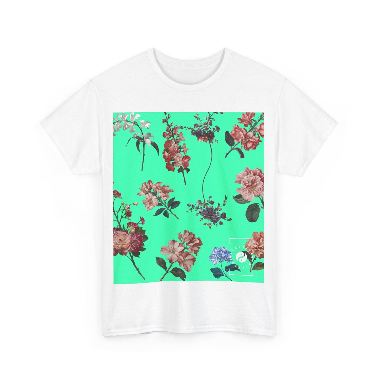 Botanicals on Turquoise - Heavy T