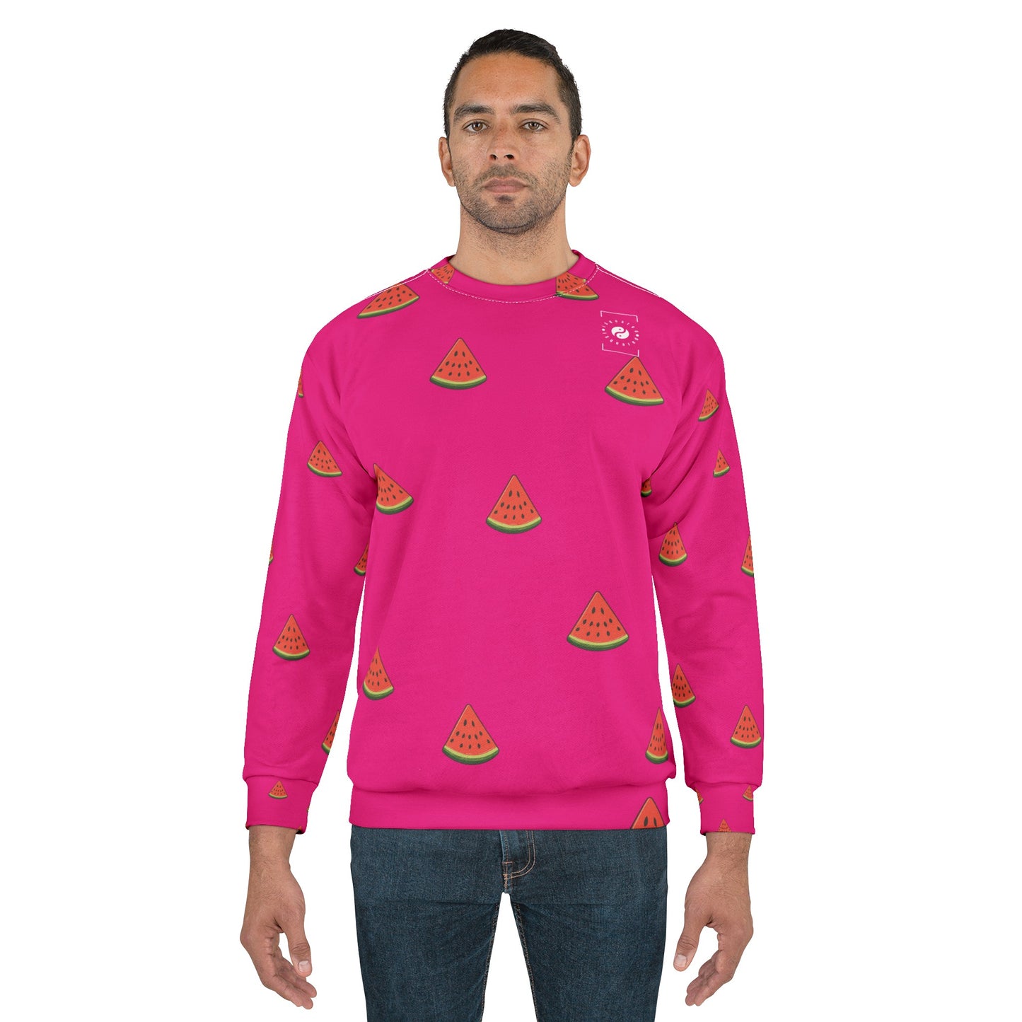 #DF0086 Rose + Pastèque - Sweat-shirt unisexe