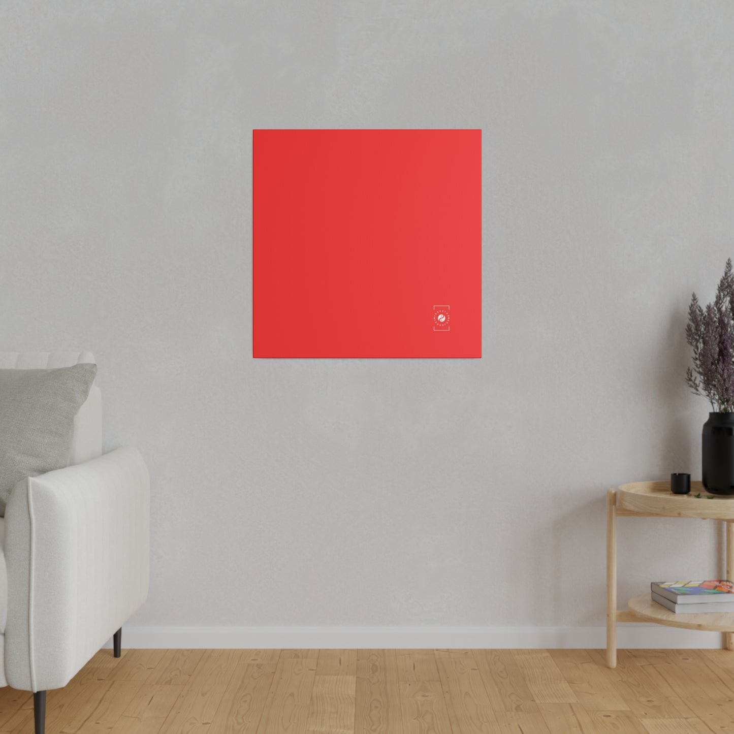 Bright Red FF3131 - Art Print Canvas