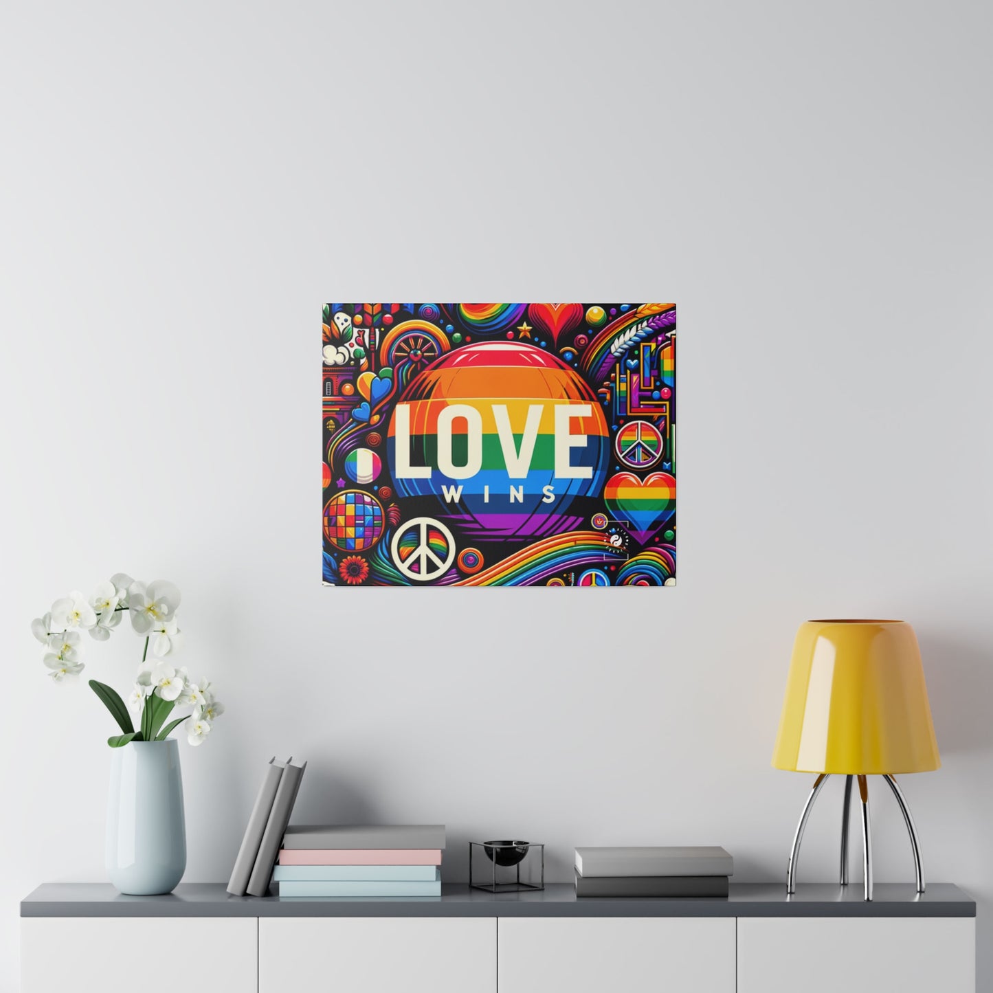 LOVE WINS - Art Print Canvas