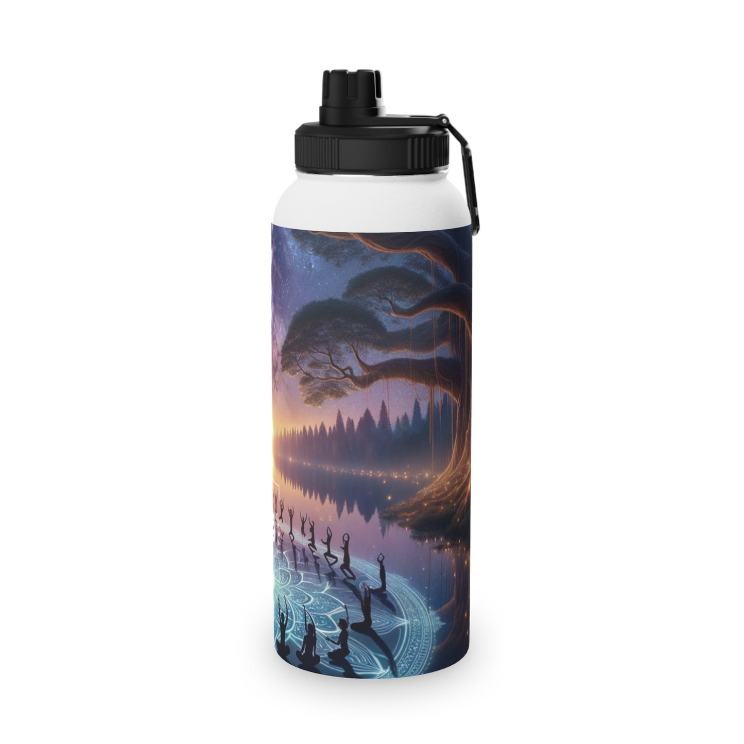 "Celestial Serenity: Mandala's Reflection" - Sports Water Bottle