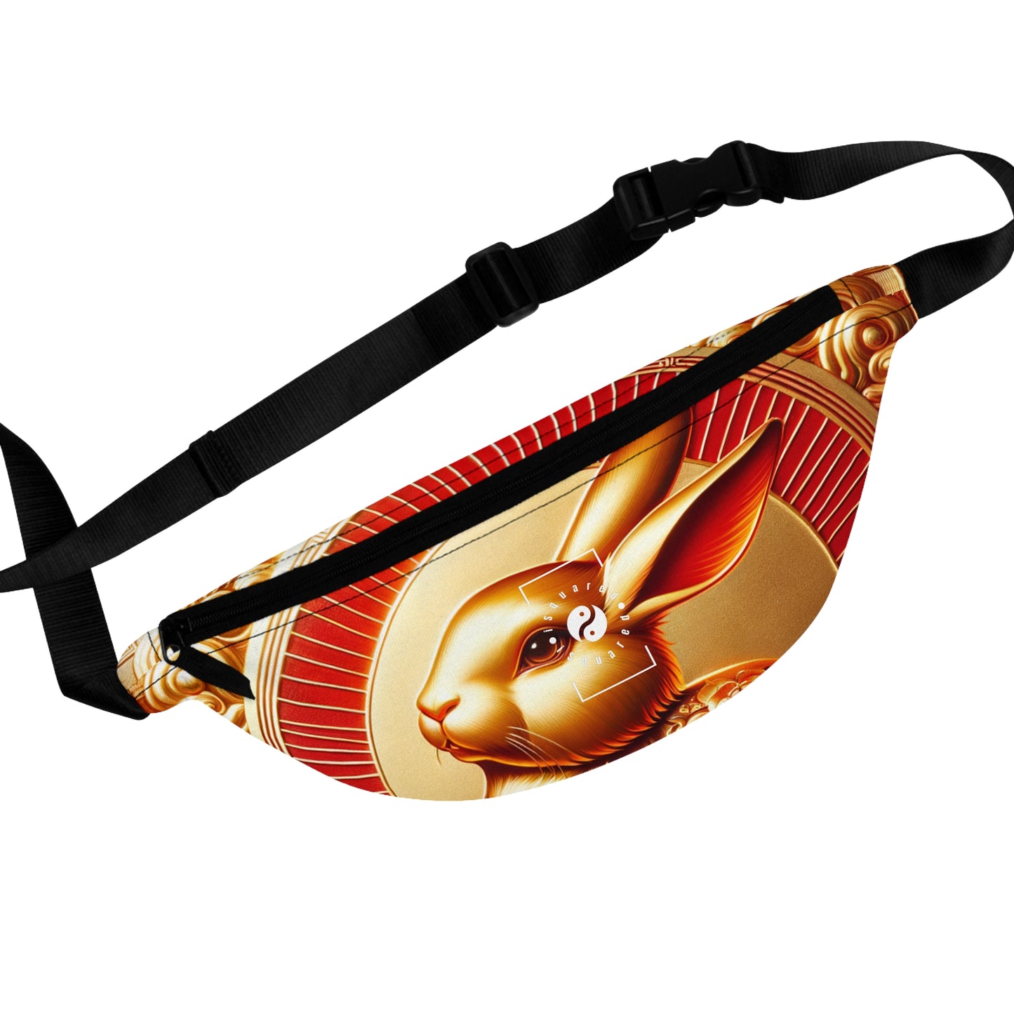 "Golden Blessings: Lunar Rabbit's Resplendence" - Fanny Pack