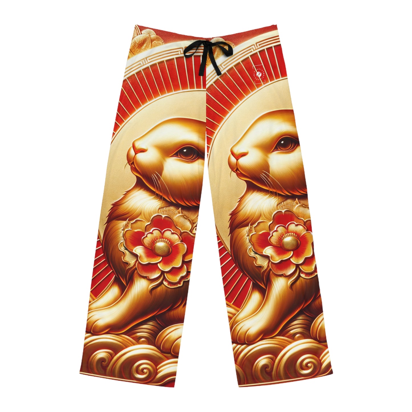 "Golden Blessings: Lunar Rabbit's Resplendence" - men's Lounge Pants