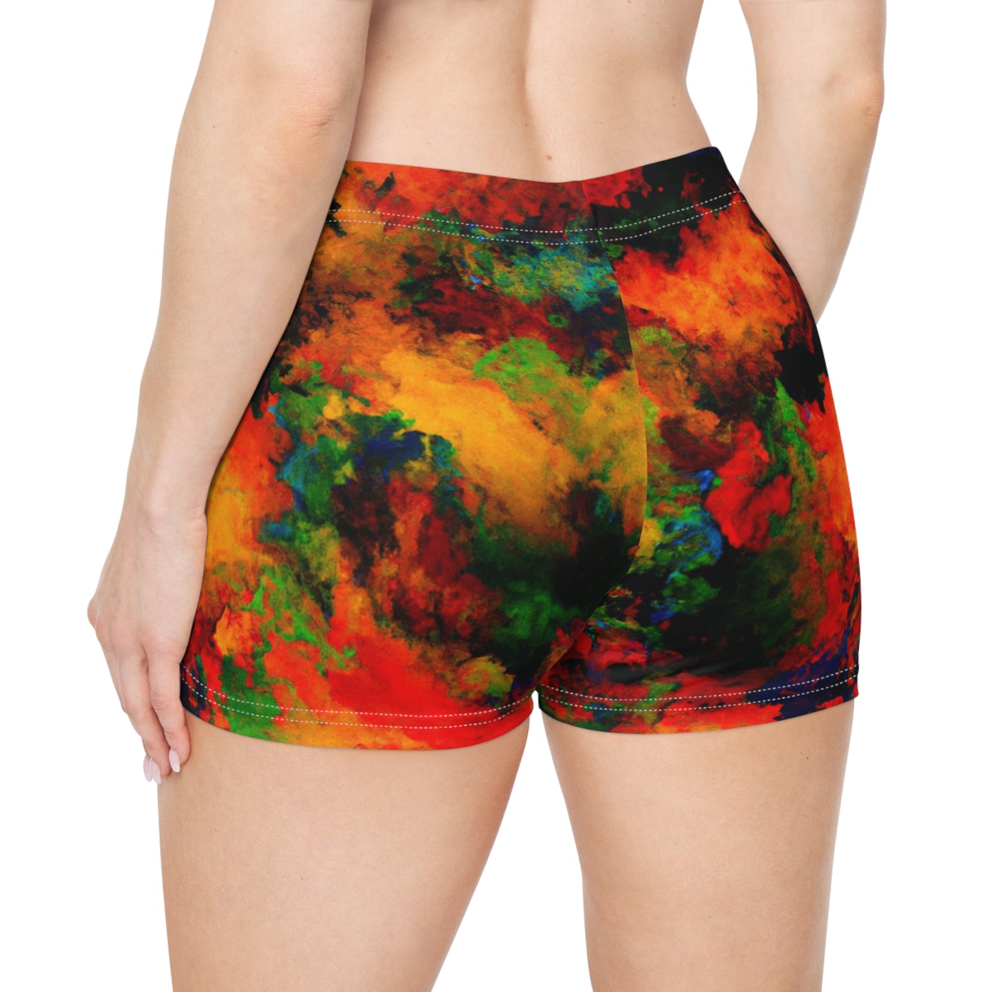 Luminous Whispers Symphony - Mini Hot Yoga Short