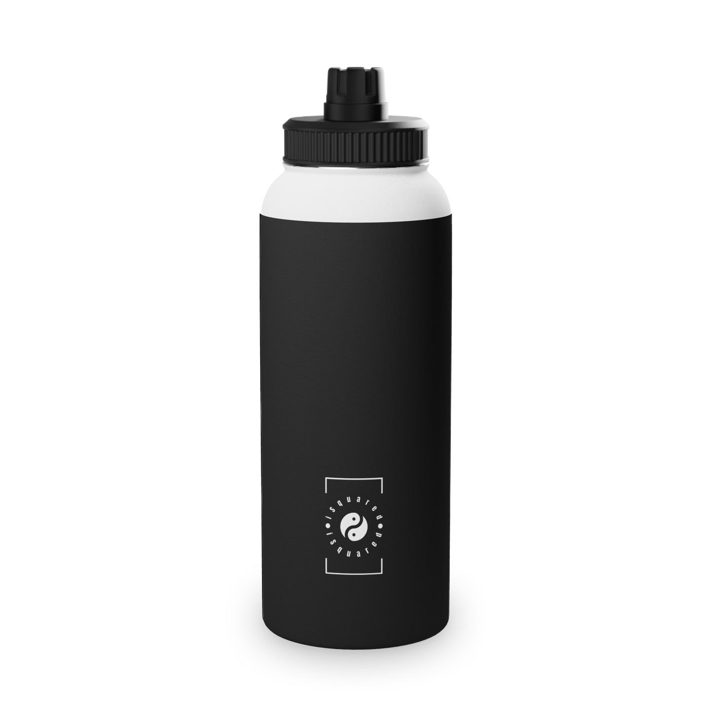 Pure Black - Sports Water Bottle