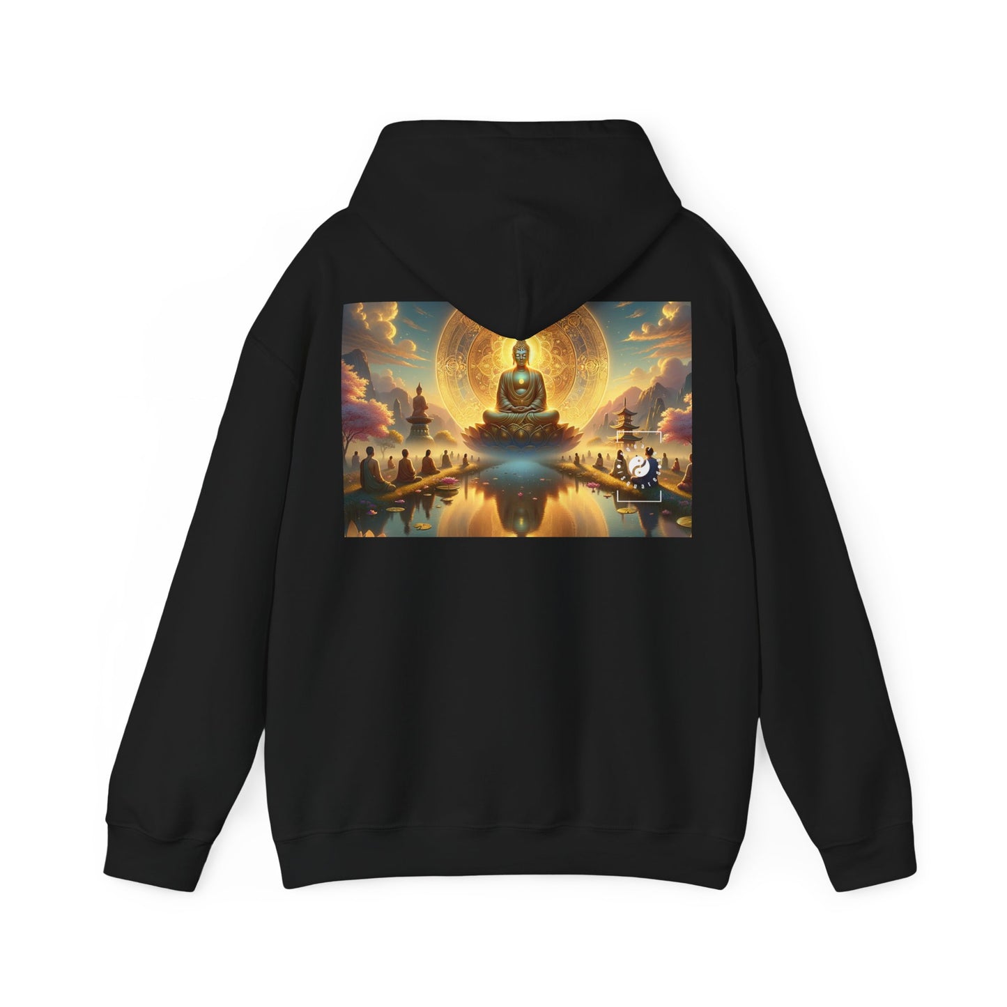 "Serenity in Transience: Illuminations of the Heart Sutra" - Hoodie