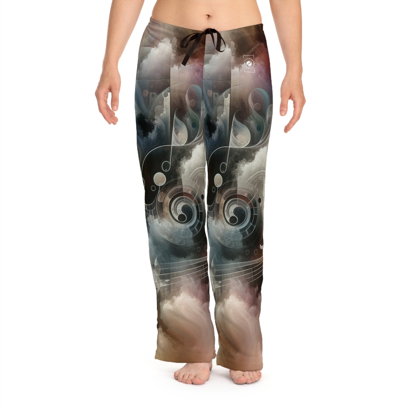 "Harmony of Descent: An Abstract Ode to La Traviata" - Women lounge pants