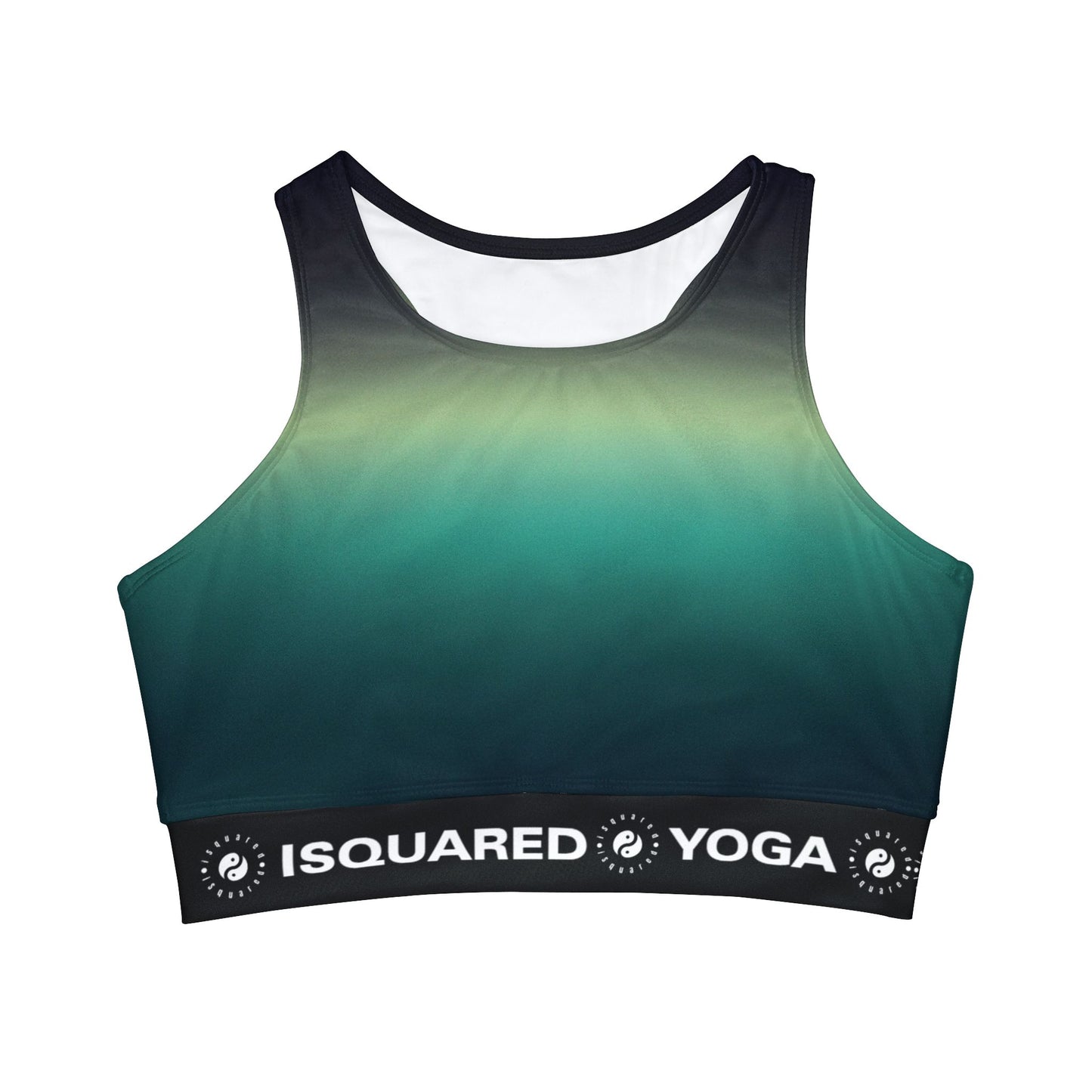 Midnight Gradients - High Neck Crop Top