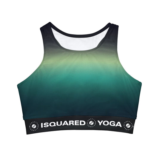 Midnight Gradients - High Neck Crop Top