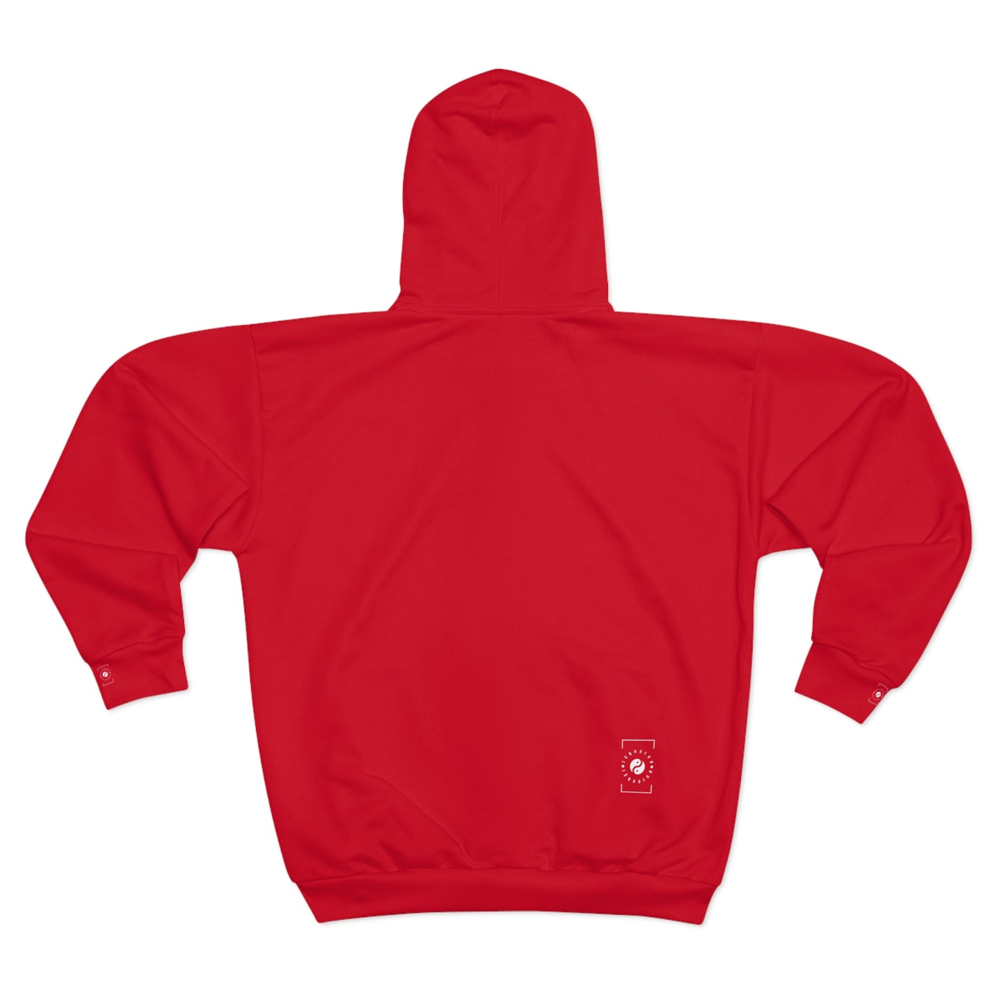 #D10927 Rouge Écarlate - Sweat à capuche zippé