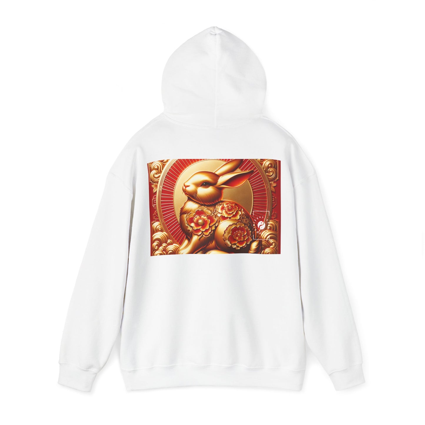 "Golden Blessings: Lunar Rabbit's Resplendence" - Hoodie