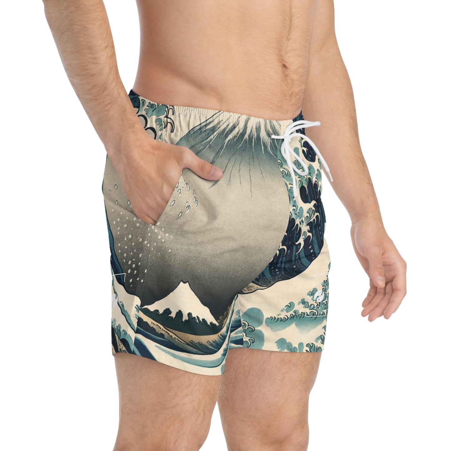 "Indigo Surge Eternity" - Swim Trunks for Men