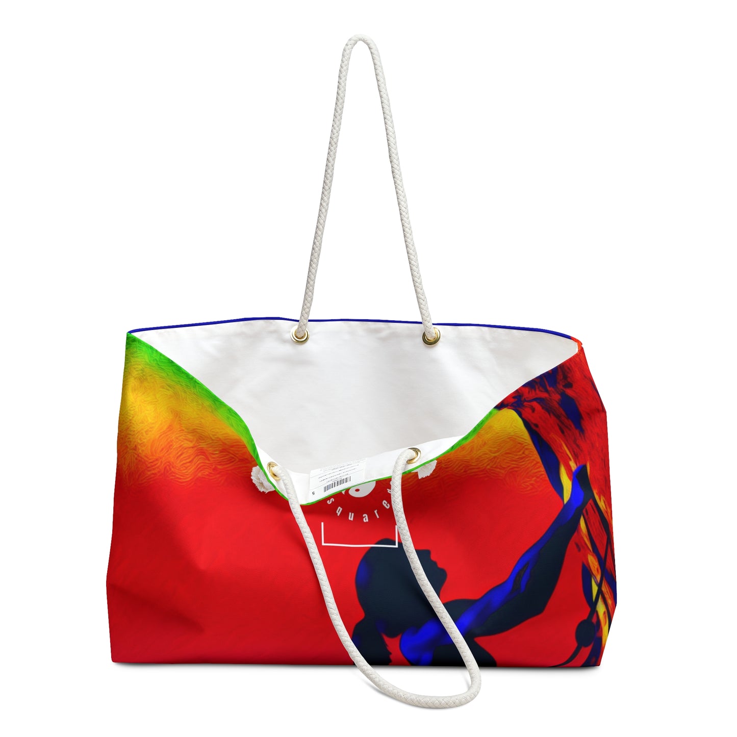 "Technicolour Ascent: The Digital Highline" - Casual Yoga Bag