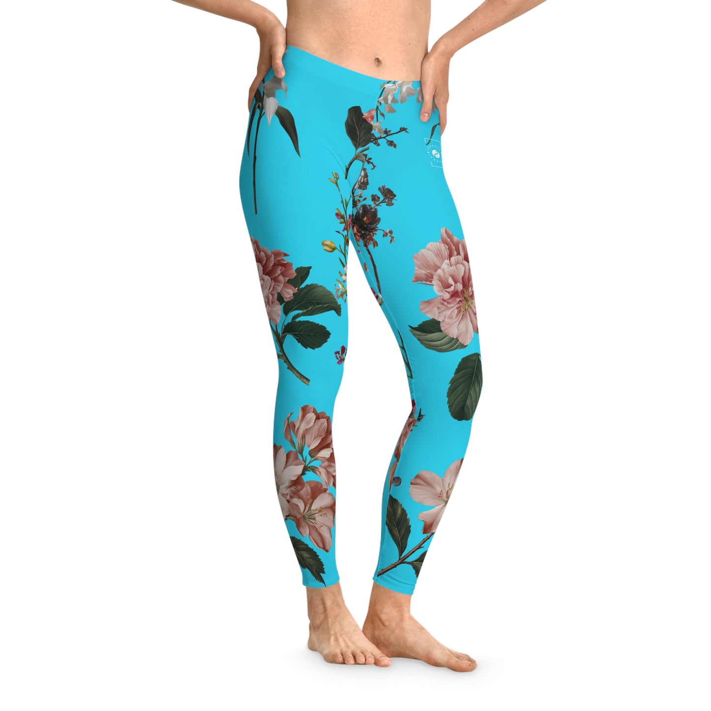 Botanicals on Azure - Unisex Tights