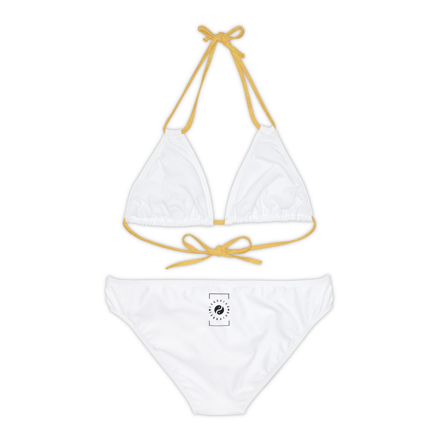 Angel White - Lace-up Bikini Set