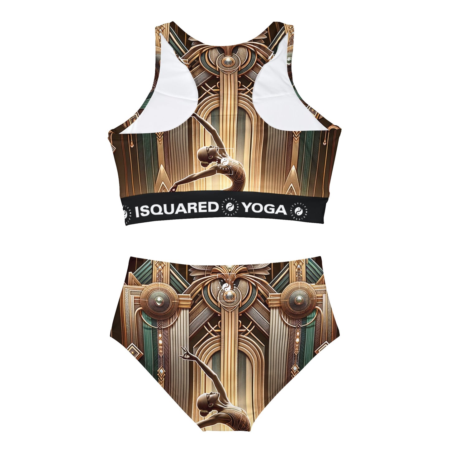 "Deco Serenity: A Fusion of Opulence and Zen" - Hot Yoga Bikini Set