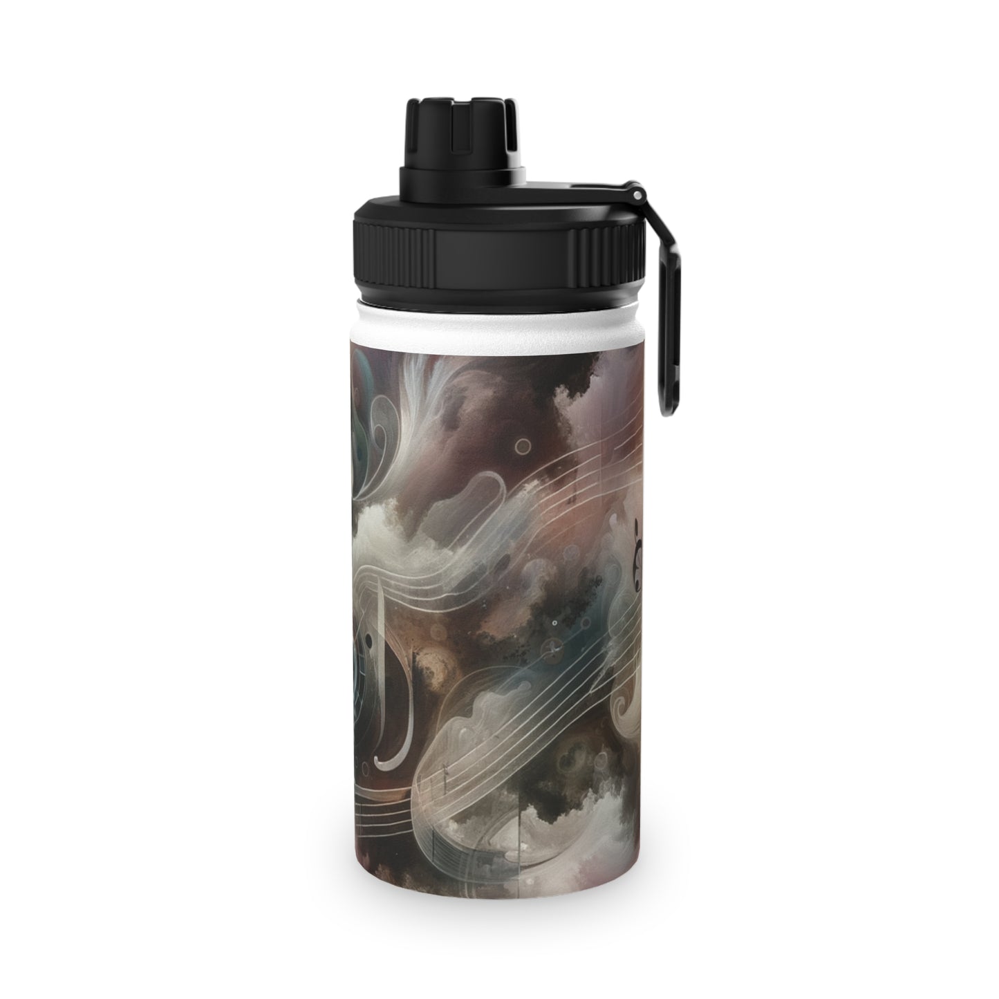 "Harmony of Descent: An Abstract Ode to La Traviata" - Sports Water Bottle