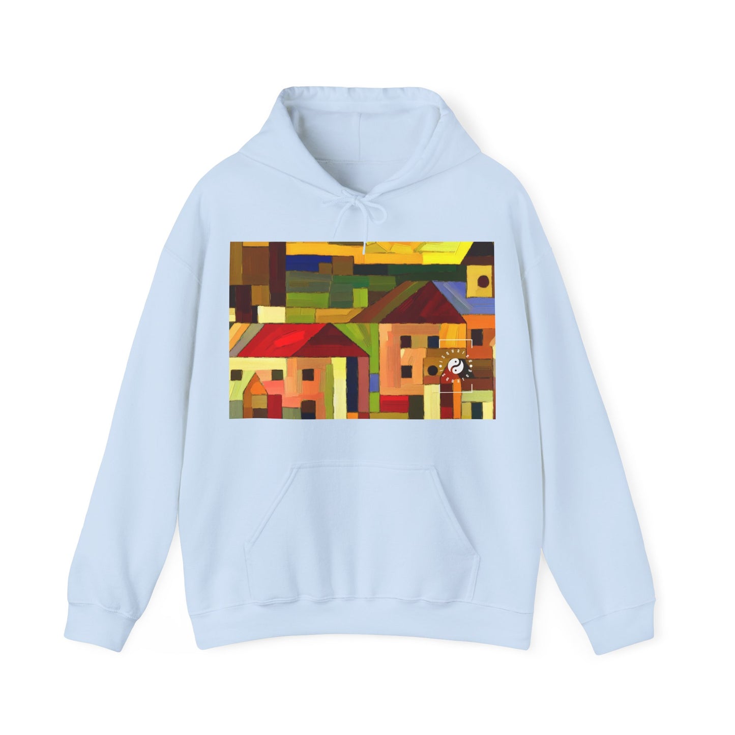 "Earthen Adobes in Hues of Hundertwasser" - Hoodie