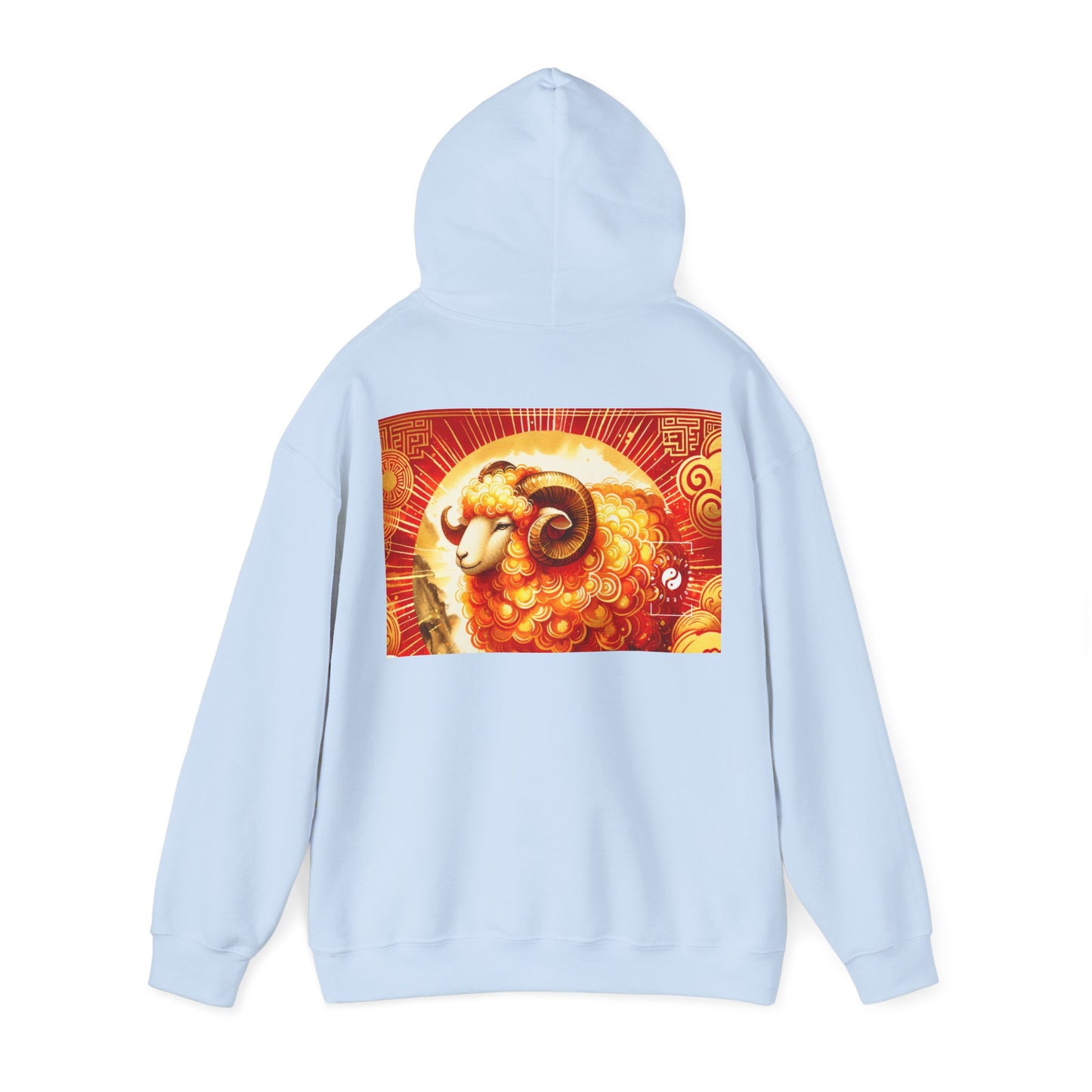 "Auspicious Gold of Divine Ewe: A Lunar New Year Revelry" - Hoodie