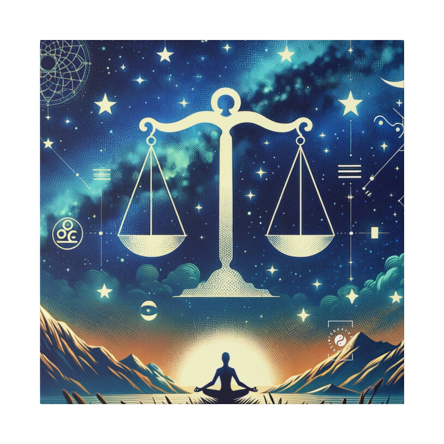 Celestial Libra - Art Print Canvas