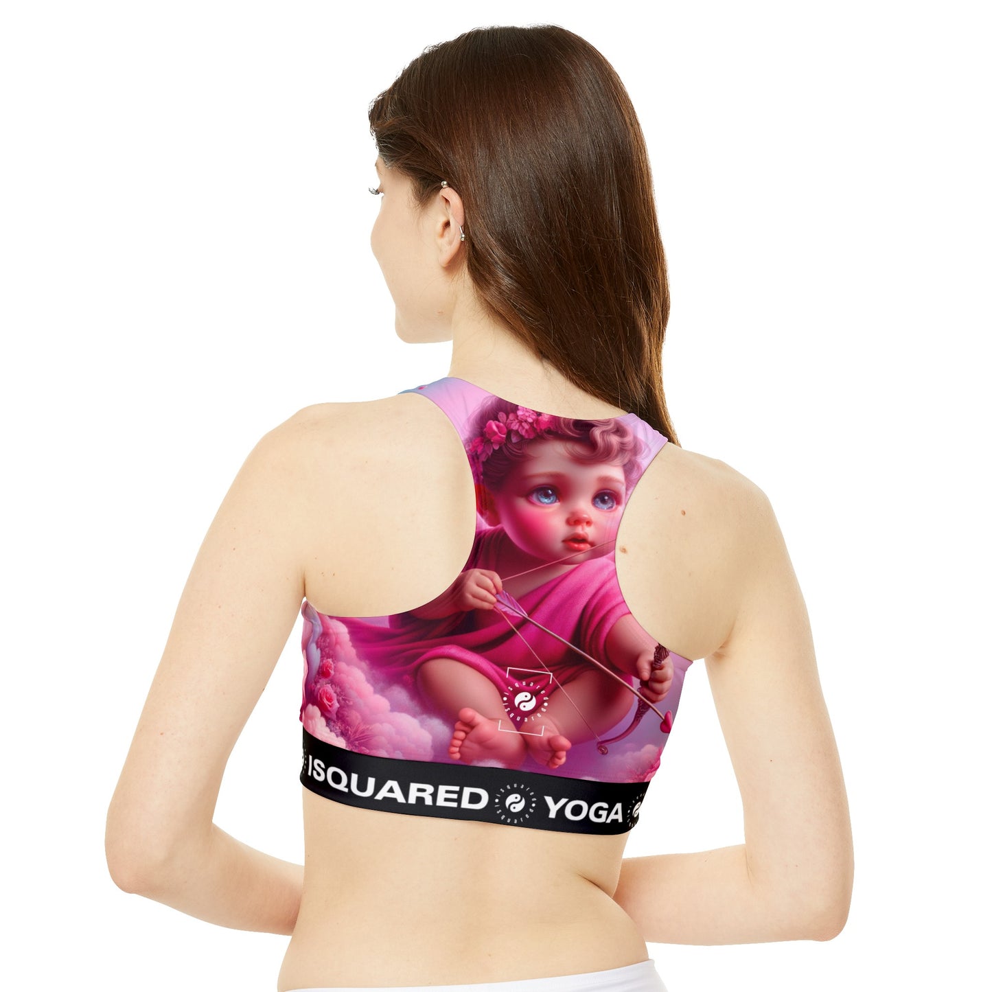 "Bold Blush: A Cupid's Love Affair" - High Neck Crop Top