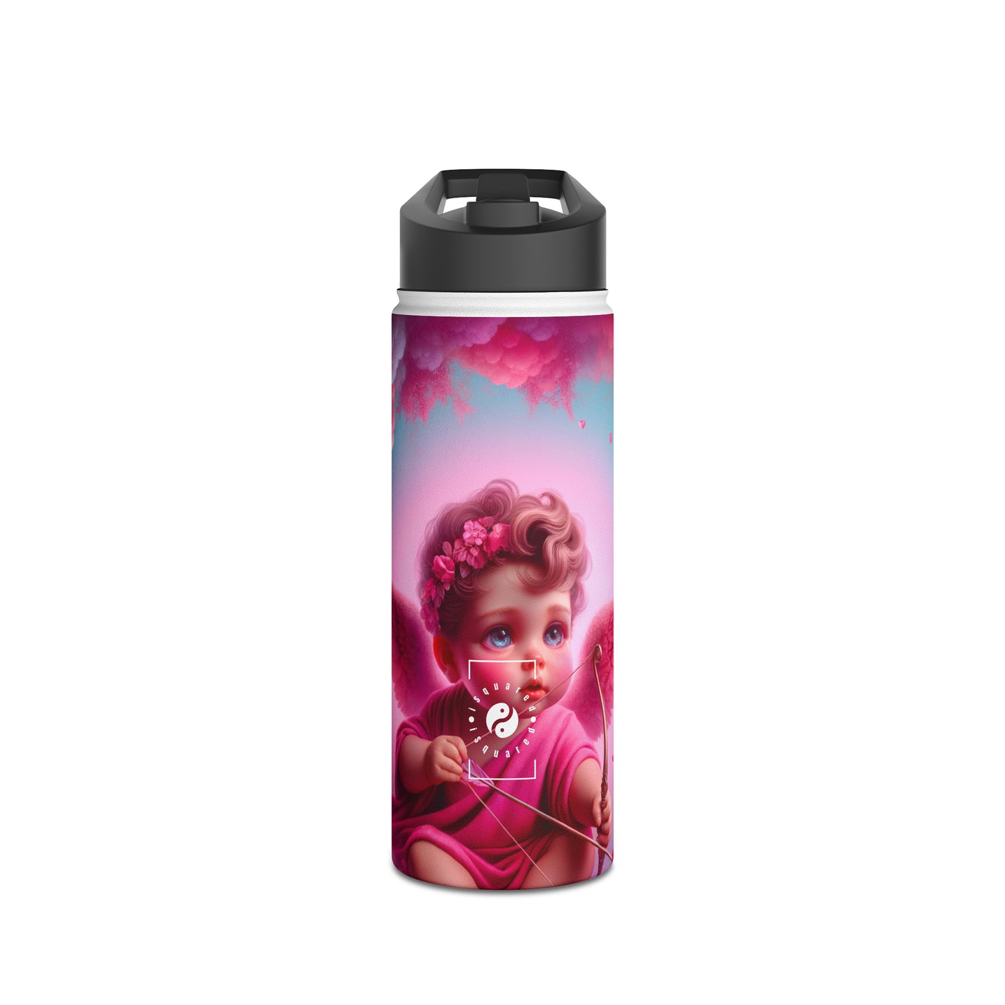 "Bold Blush: A Cupid's Love Affair" - Water Bottle