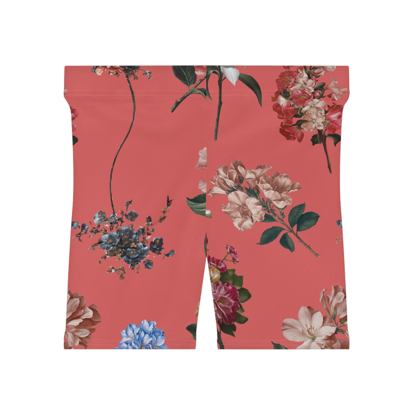 Botanicals on Coral - Hot Yoga Short