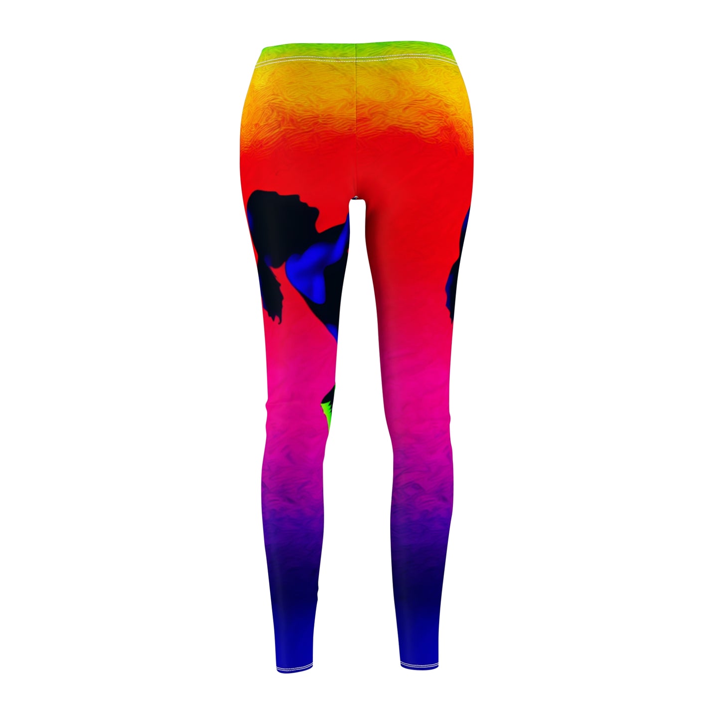 "Technicolour Ascent: The Digital Highline" - Casual Leggings