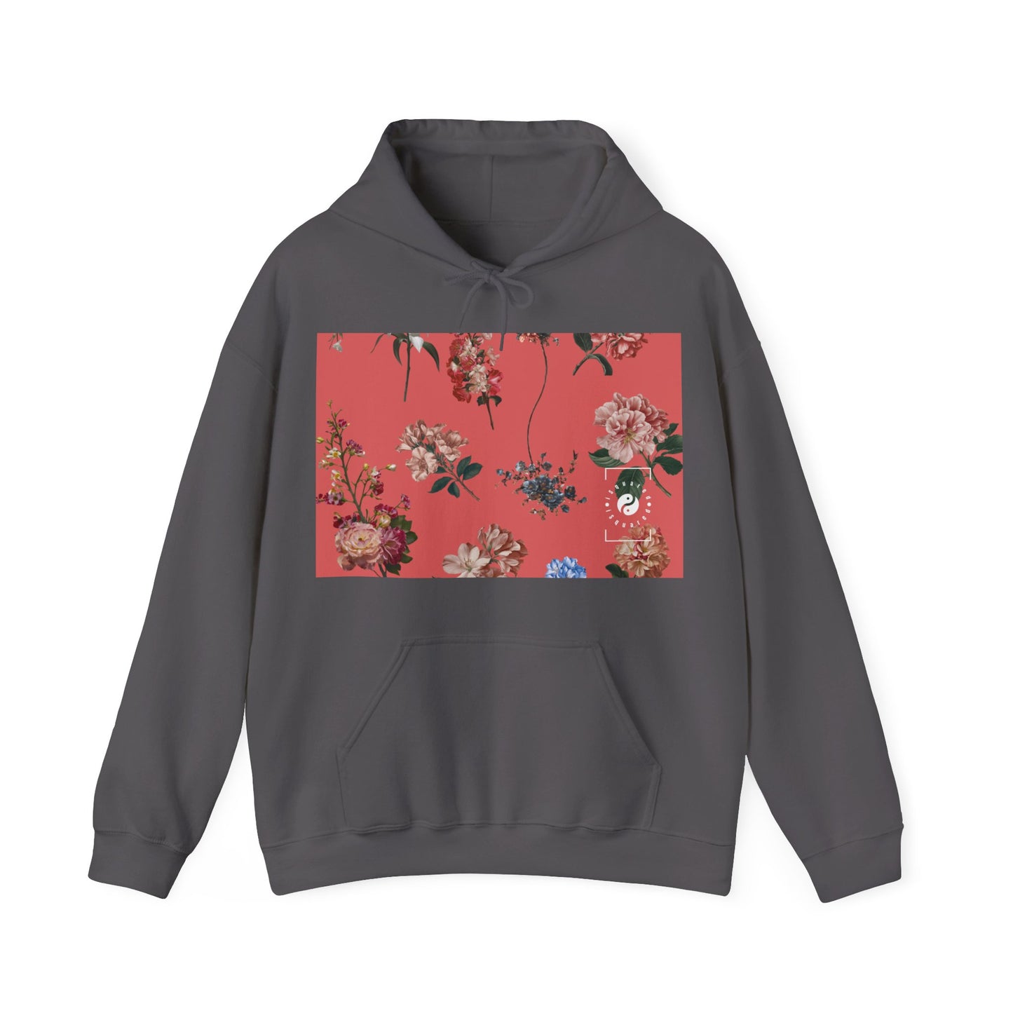 Botanicals on Coral - Hoodie