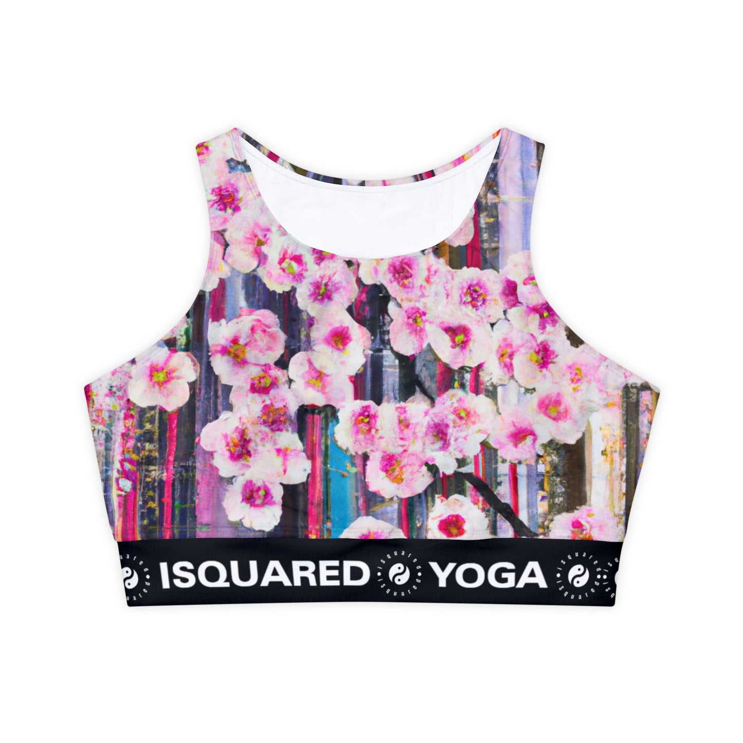 Abstract Bloom 05 - Lined & Padded Sports Bra